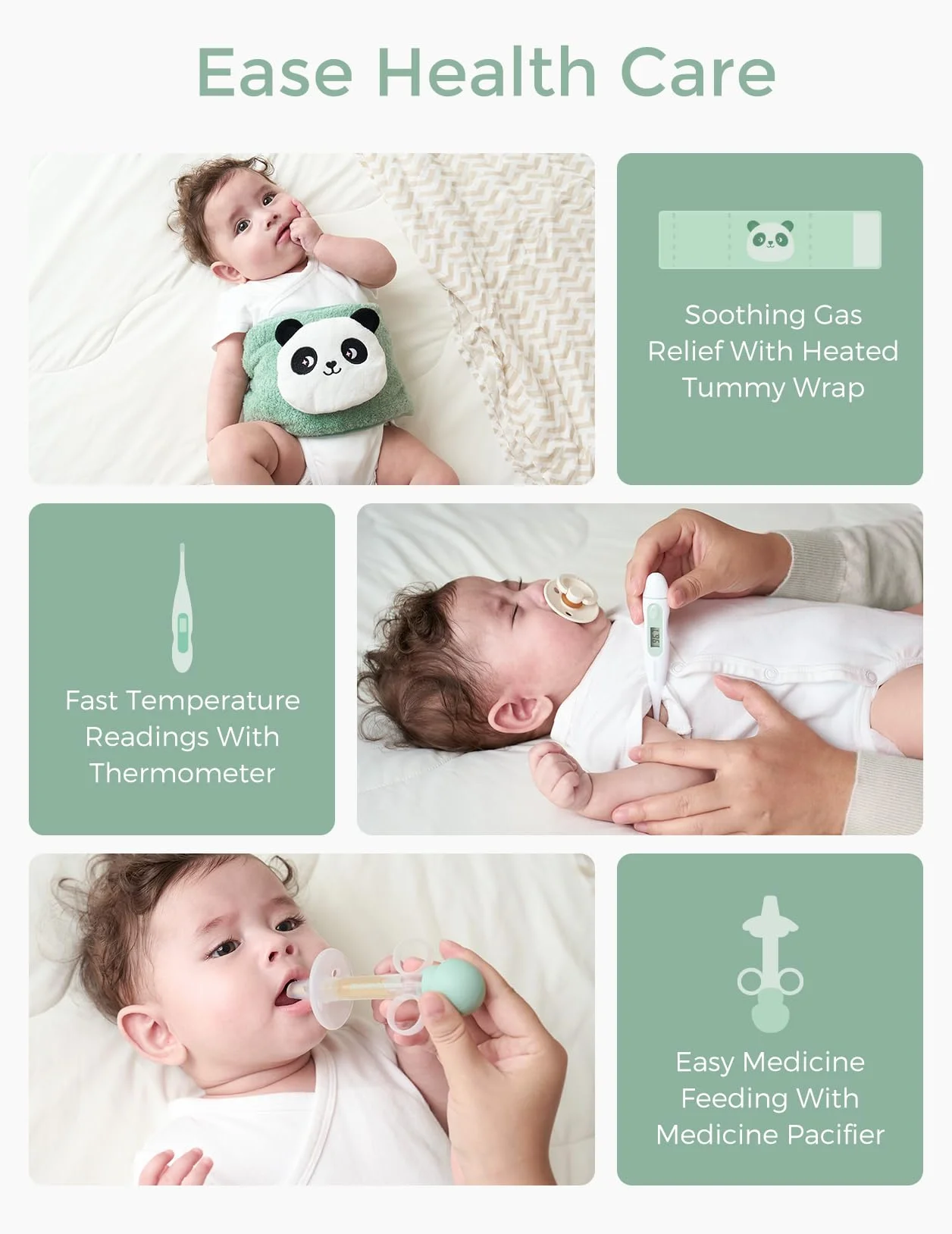 Momcozy Elite Zestaw Pielęgnacyjny dla Niemowląt, Premium Zestaw na Prysznic dla Niemowląt & Zestaw Wyposażenia Pierwotnego, do Pielęgnacji & Zdrowia & Czyszczenia, Elektryczna Pilniczka do Paznokci