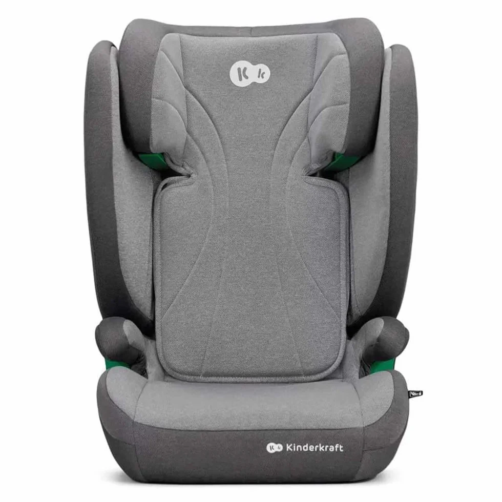 Kinderkraft JUNIOR FIX 2 Fotelik dziecięcy I-SIZE Isofix 9-36 kg Szary