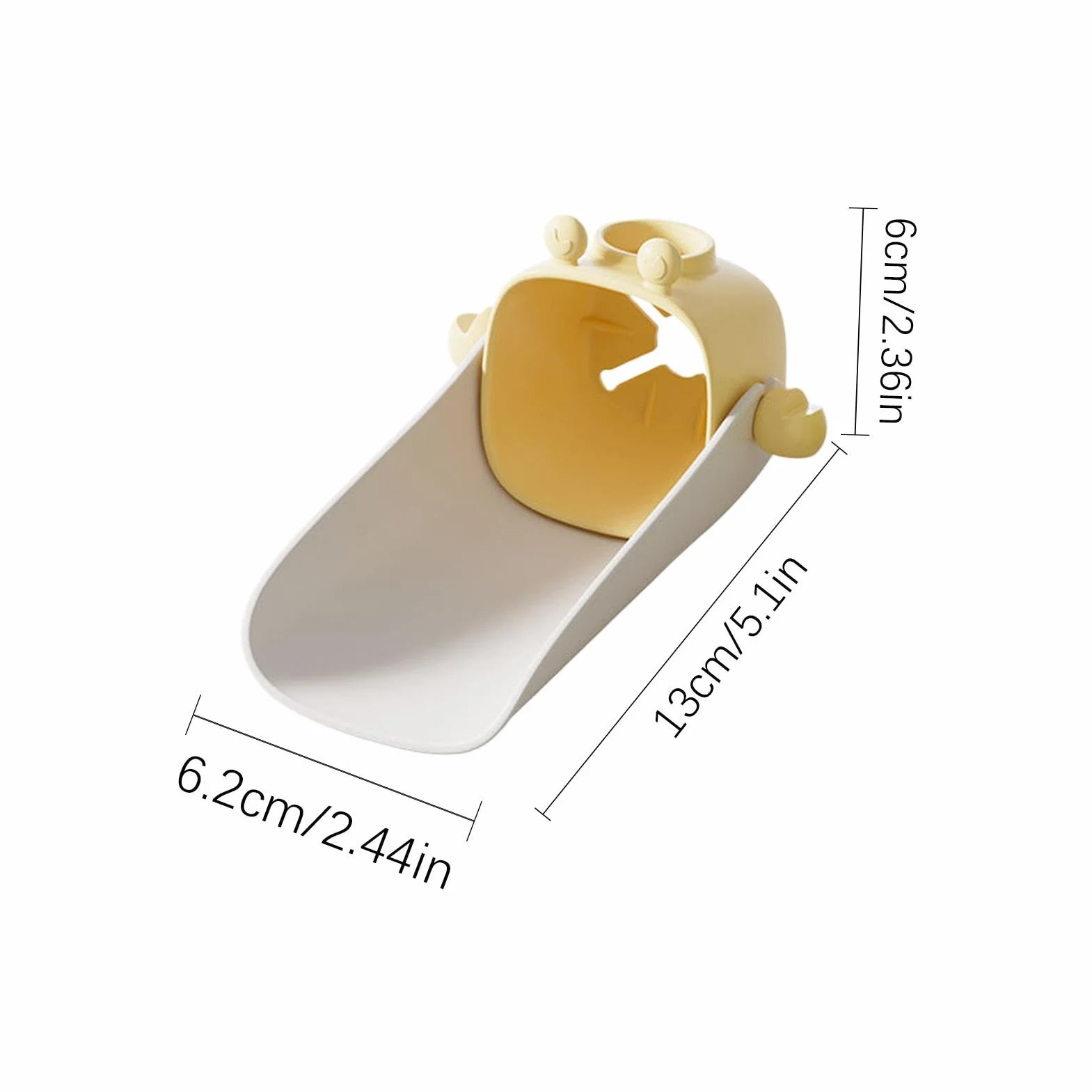 Safety Faucet Extender, Kids Household Silicone Faucet Extender, Bathroom Hand Washing Extension, Cute Crab-Shaped Sink Spout Wash Helper for Kitchen, School 13x6.2x6cm