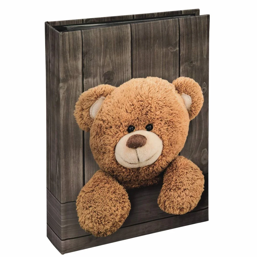 Hama Batzi Memo Album 100 czarnych stron 50 arkuszy 200 zdjęć 10x15 cm niedźwiedź