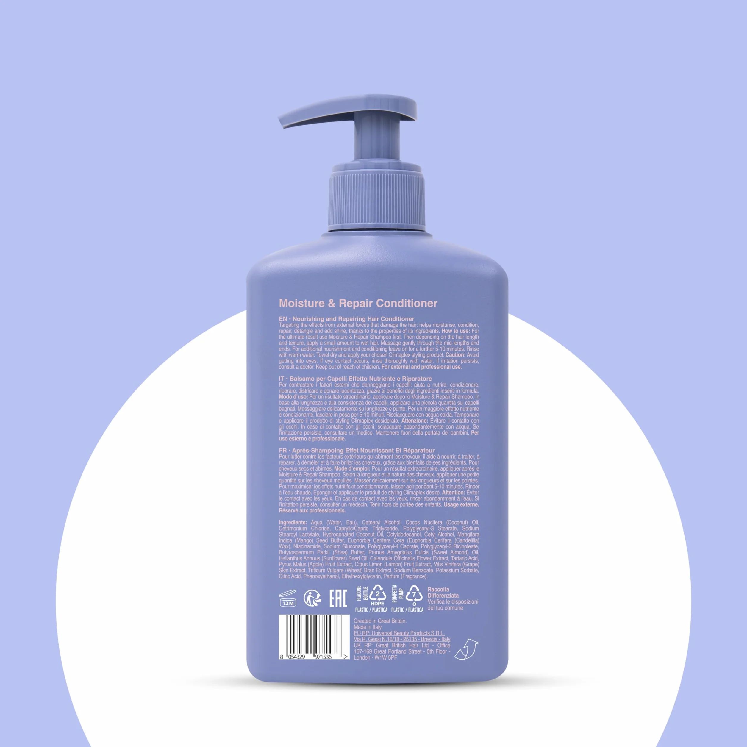 Moisture and Repair Shampoo by Climaplex for Unisex - 13.52 oz Shampoo