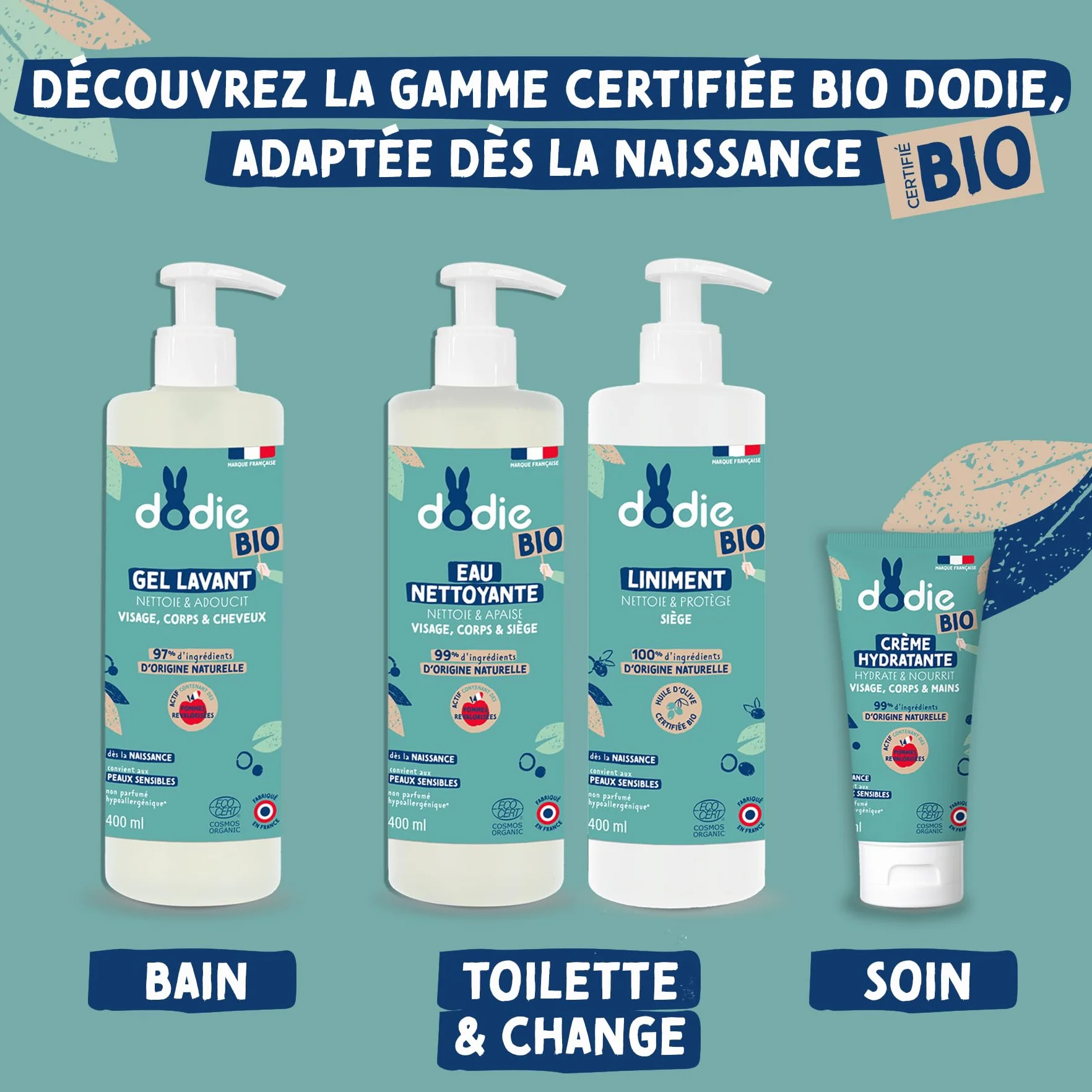 Dodie Organiczny olej wapienny Liniment - od urodzenia - 400ml