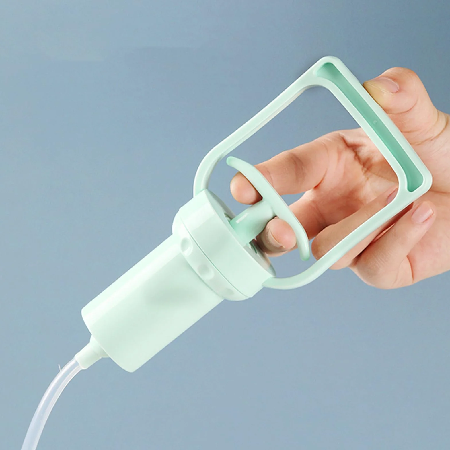 Portable Baby Nasal Aspirator, Hand Powered Nose Sucker, Strong Suction Pump for Congestion Relief, Comfortable Mucus Remover for Babies, Kids, and Adults