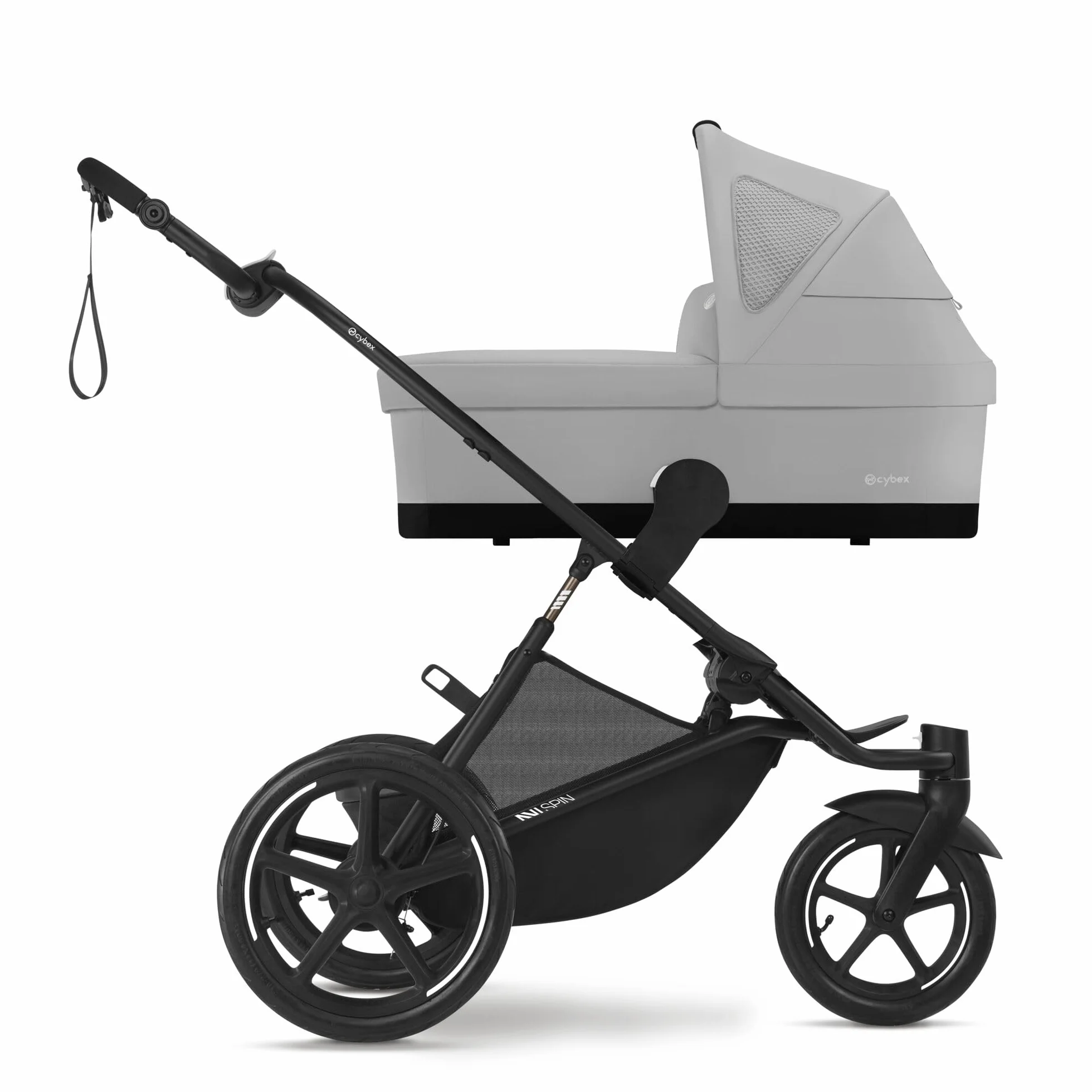CYBEX Gold Wózek AVI SPIN, Od urodzenia do ok. 4 lat, Max. 111 cm i 22 kg, Miasto, Wózek terenowy i do biegania, Fog Grey
