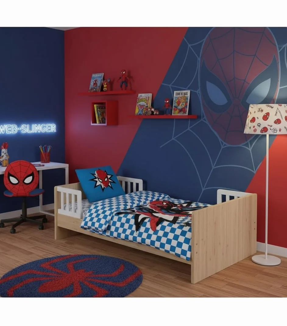 Marvel Spiderman komplet pościeli dziecięcej 100x135 cm 100% bawełna