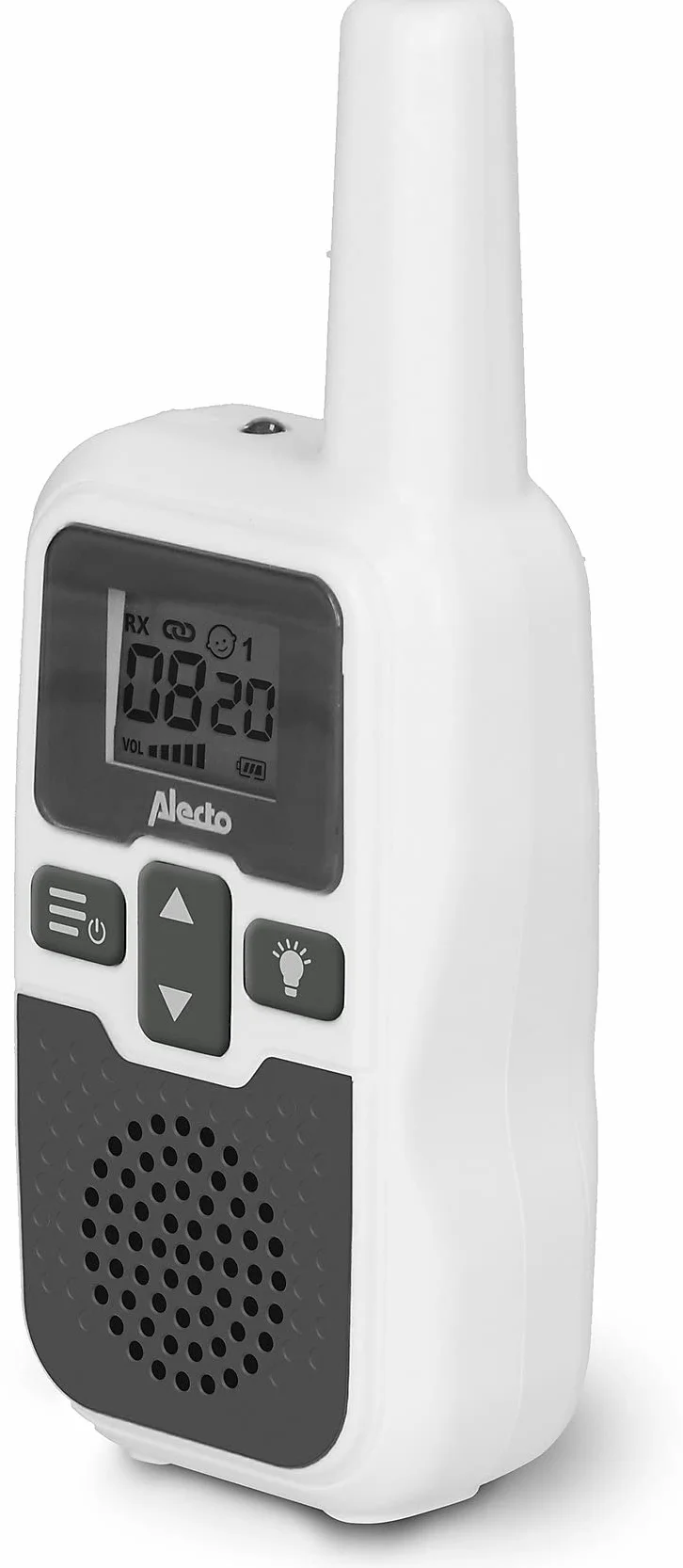 Alecto Baby DBX-80 - elektroniczna niania o zasięgu do 3000 metrów - biała/antracytowa