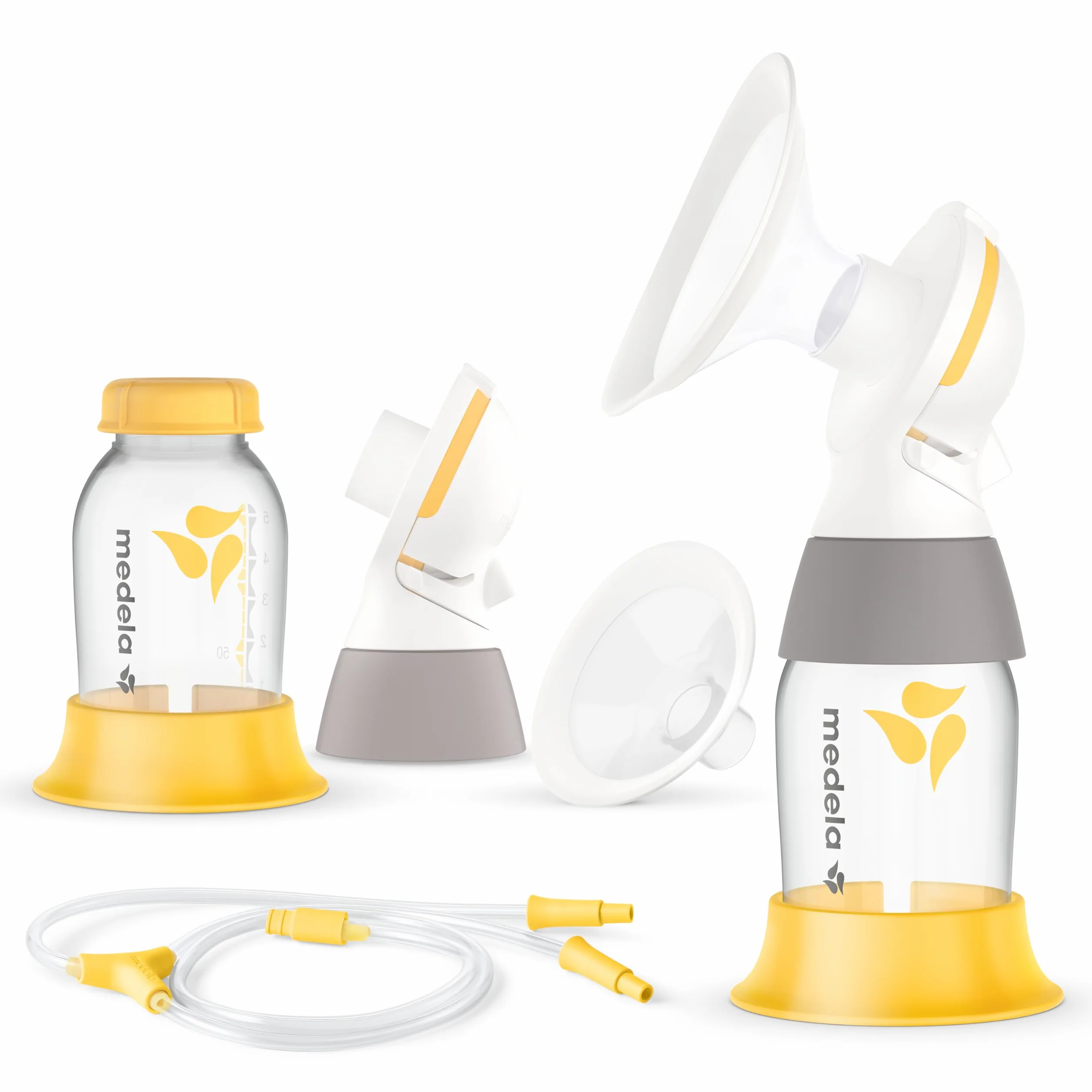 Medela Classic PersonalFit Flex podwójny zestaw pompujący do pomp elektrycznych kompatybilny z Freestyle bez użycia rąk i Swing Maxi