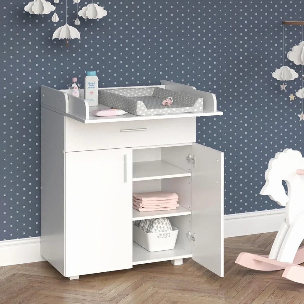 Vicco Przewijak dla dziecka Lena Biały 75.2 x 101.5 cm convertible en commode standard