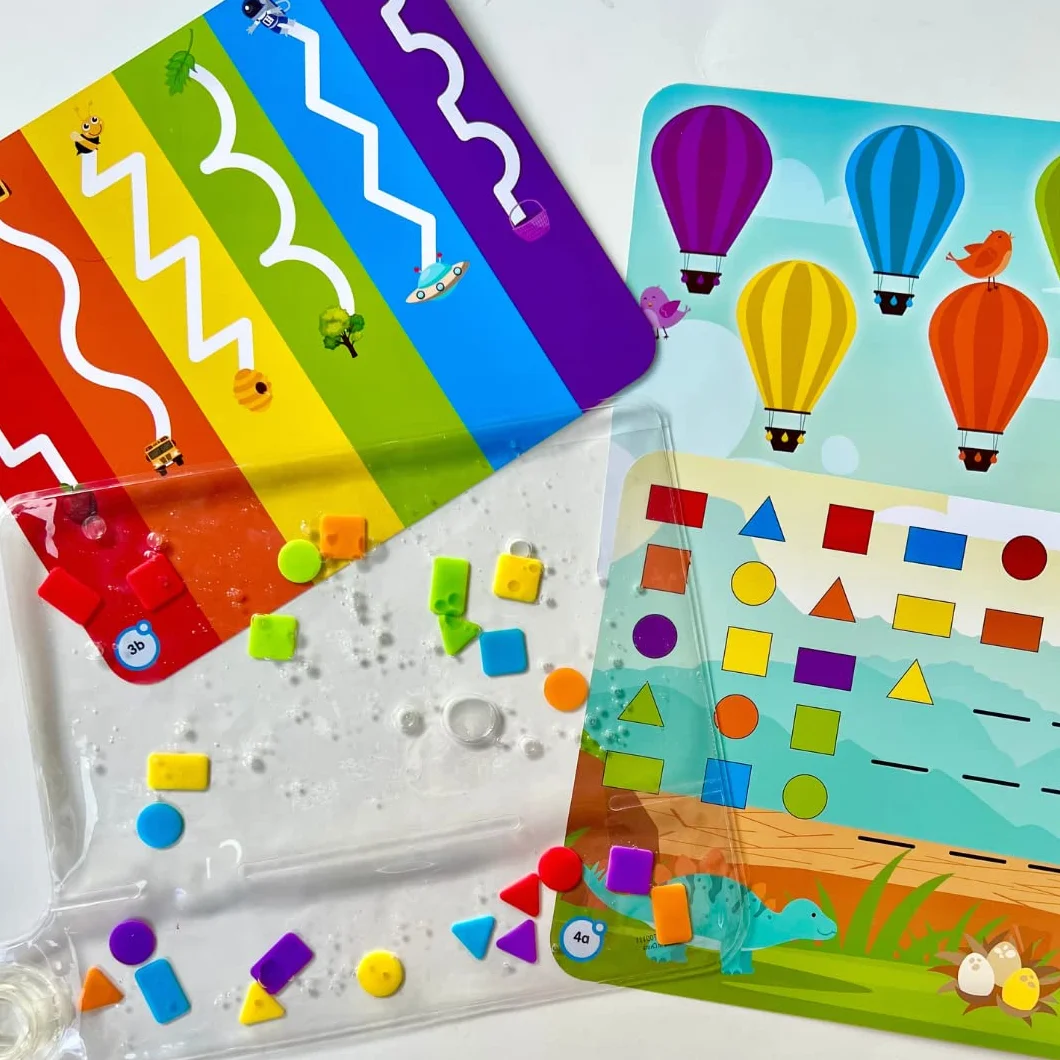 Learning Resources hand2mind Kolory & Kształty Sensoryczne Podkładka 33-Kawałeks Zestaw do Zabawy