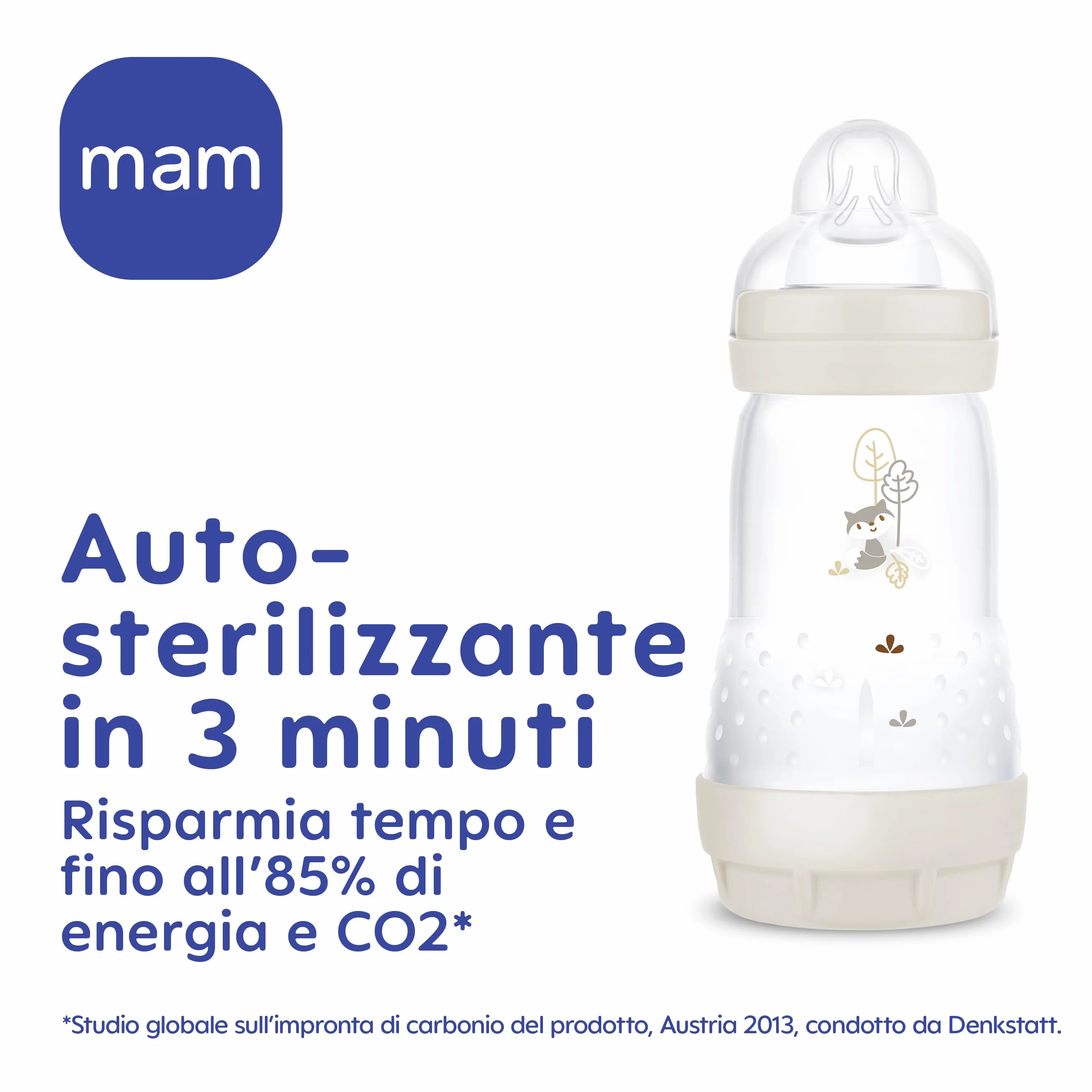 MAM Butelka do karmienia Easy Start SkinSoftTM 130 ml 0+ miesięcy