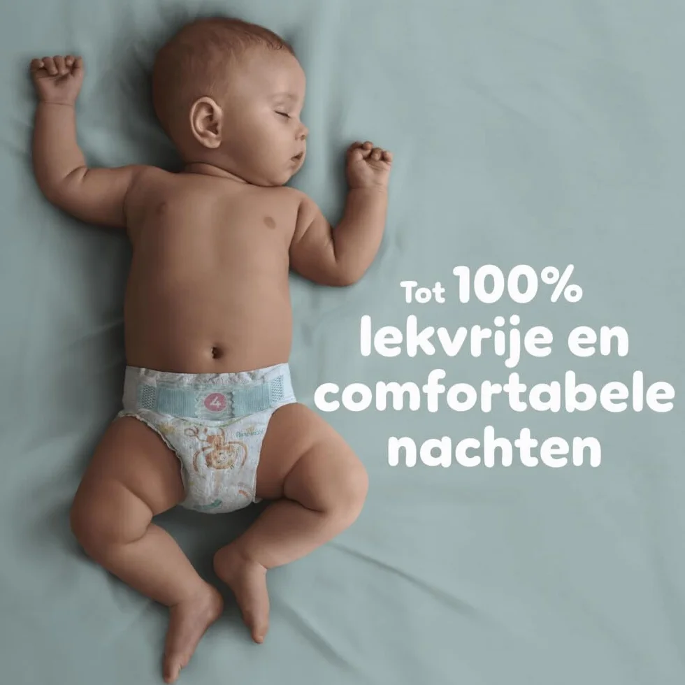 Pampers Pieluchy rozmiar 8 (17 kg+) Baby-Dry, bardzo duże, pudełko miesięczne, do 12 godzin, kompleksowa ochrona przed wyciekiem, 120 sztuk (1 opakowanie)