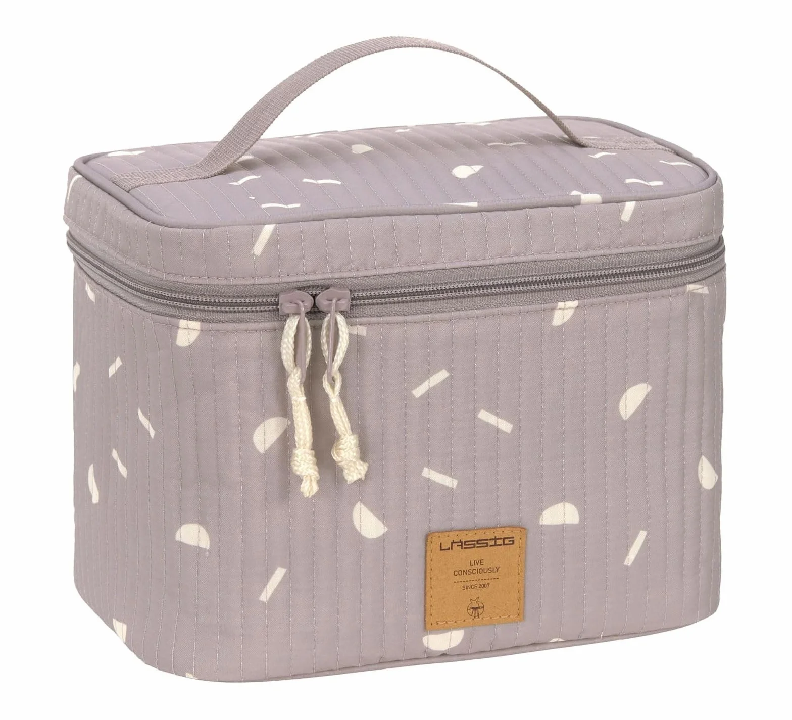 LÄSSIG Organizer do przewijania pieluch do noszenia/Casual Przedszkole Caddy To Go Blocks Taupe