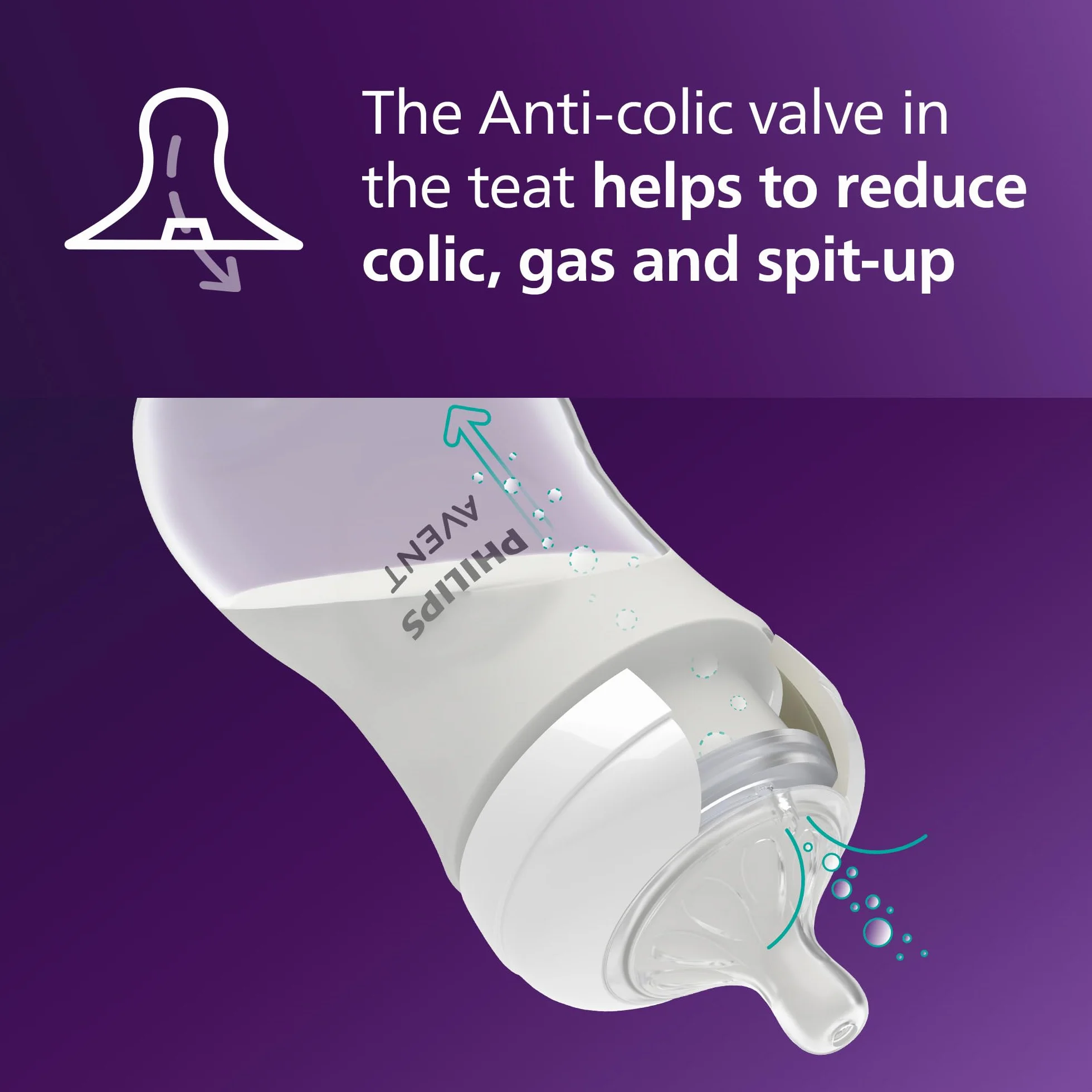 Philips Avent Natural Response Butelka do picia 260 ml (9 uncji) z smoczkiem o średnim przepływie (przepływ 3), zestaw 3 szt., z tropikalnymi motywami zwierzęcymi, SCY903/73