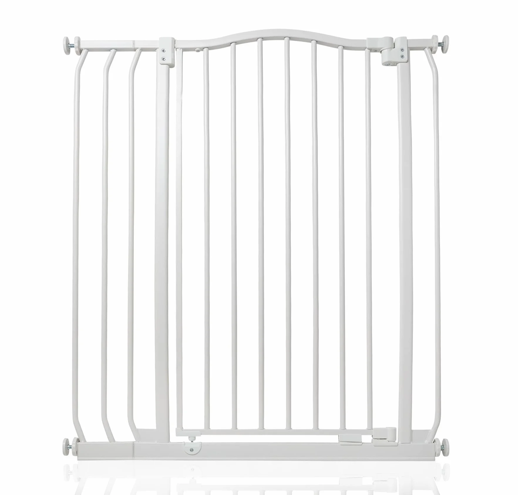 Bettacare Extra Tall Curved Top Bramka dla Psa 80-89cm Matowy Biały 100cm Naciskowa