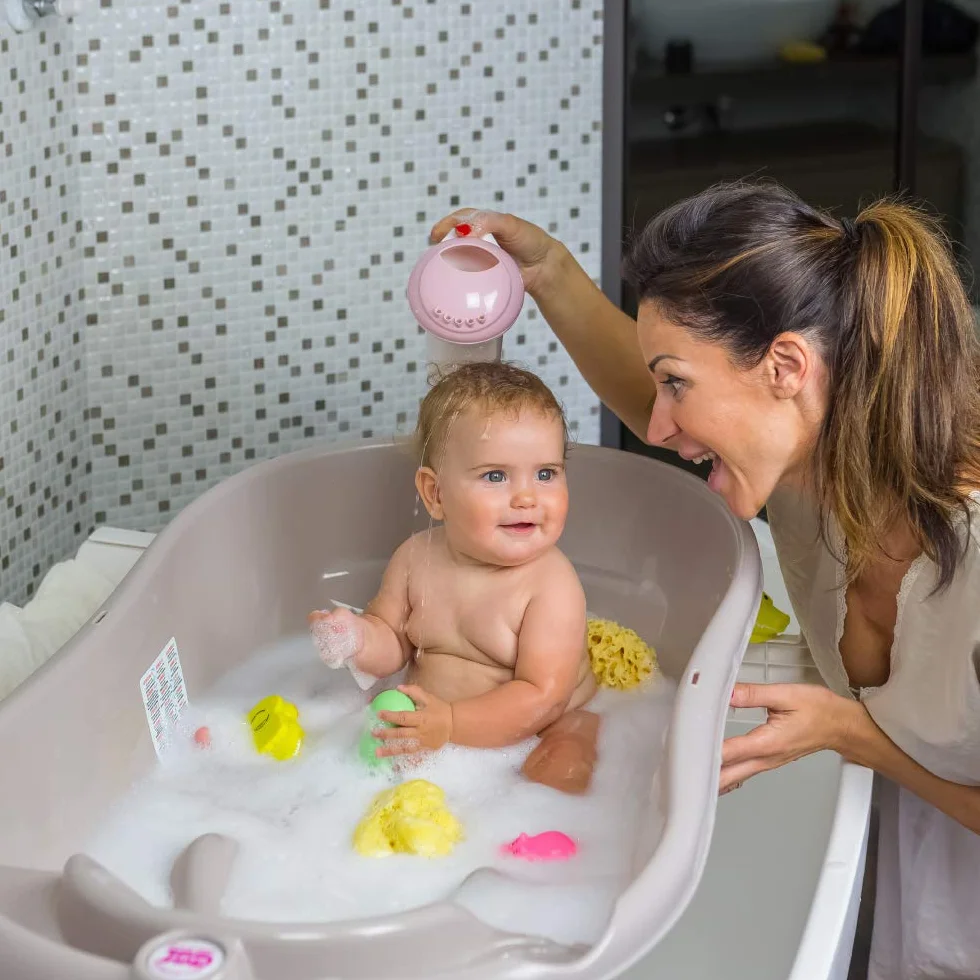 OKBaby Onda Wielostopniowa wanienka dla niemowląt 3 w 1 biała