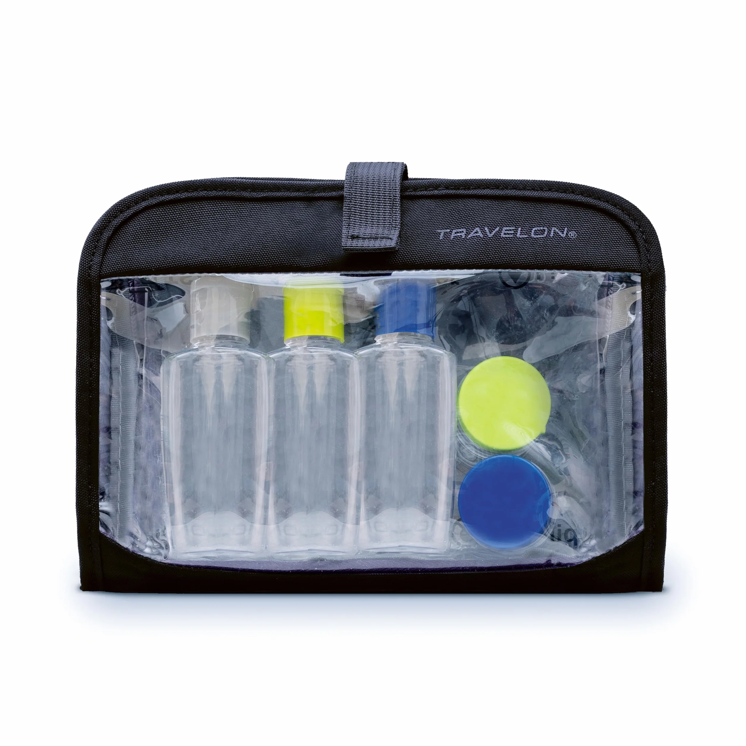 Travelon Worek na sucho na mokro 1 l z plastikowymi butelkami, Czarny, One Size, Worek na mokro/suchy 1 l z plastikowymi butelkami