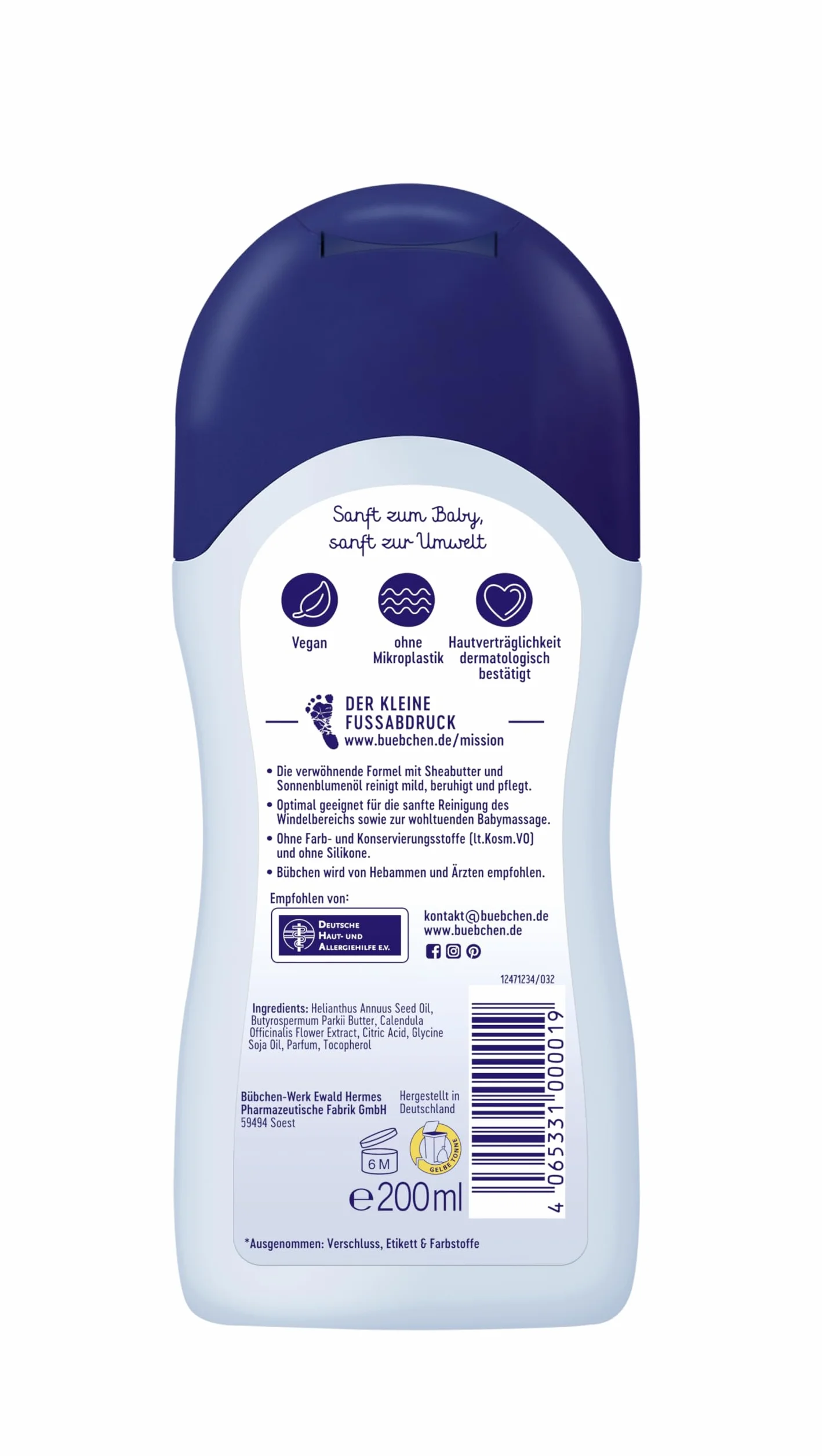 Bübchen Olej dla niemowląt, 1 x 200 ml