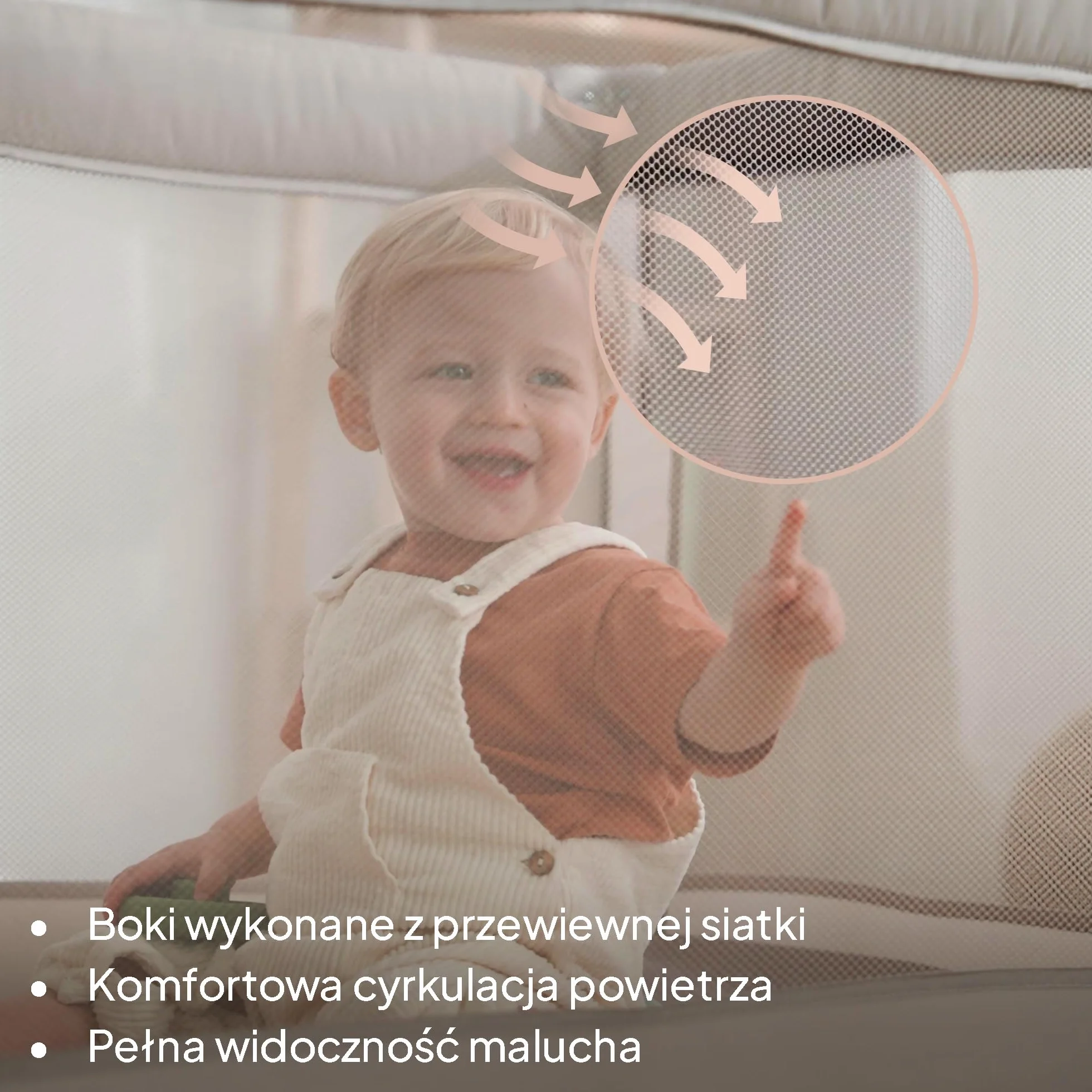 Lionelo Amelie dziecięce łóżeczko podróżne od urodzenia do 15 kg, małe, składane, miękki materac składany, 100,5 x 70,5 cm, 2 koła, boczne wejście, torba podróżna