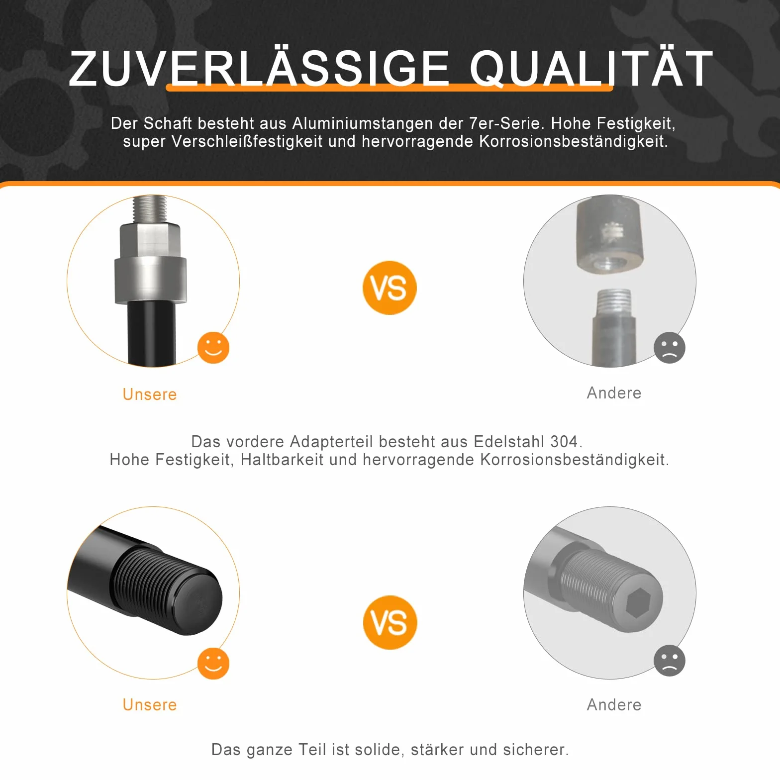 Adapter osi wtykowej M12 do przyczepki rowerowej, regulowana długość trzpienia