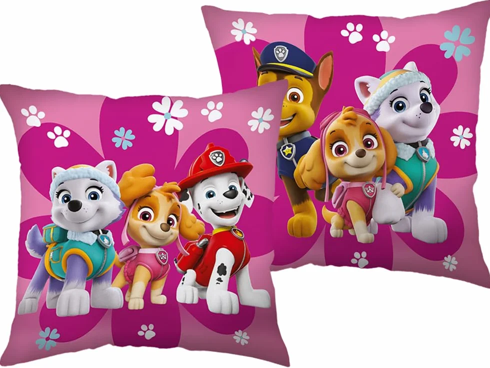 Jerry fabrics Psi Patrol poduszka wypełniona głową poduszka dekoracyjna poduszka dekoracyjna poduszka przytulnie miękka 40 x 40 cm