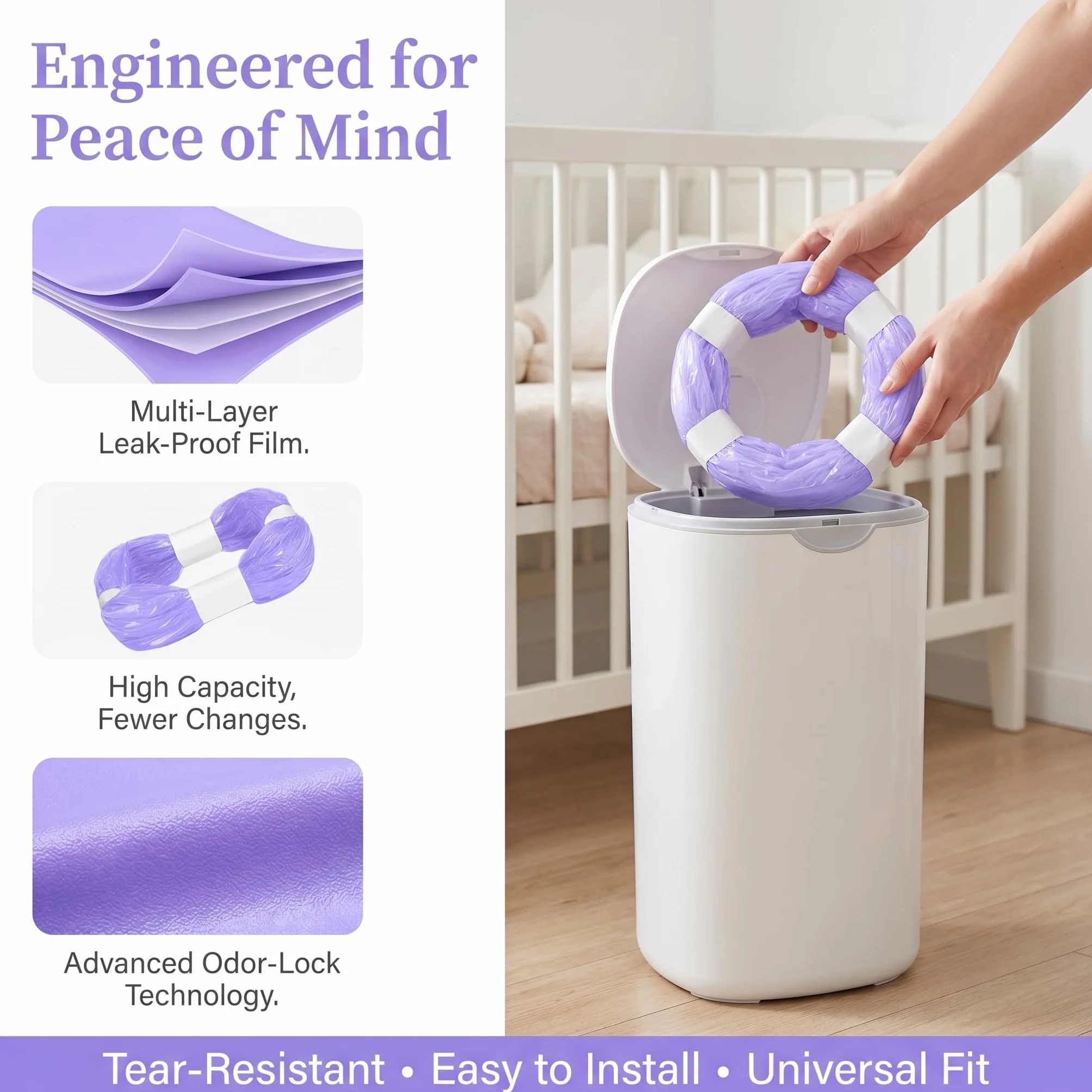 Pojemniki na pieluchy 12 sztuk bezzapachowe zagęszczone kompatybilne Tommee Tippee Angelcare LitterLocker Spross