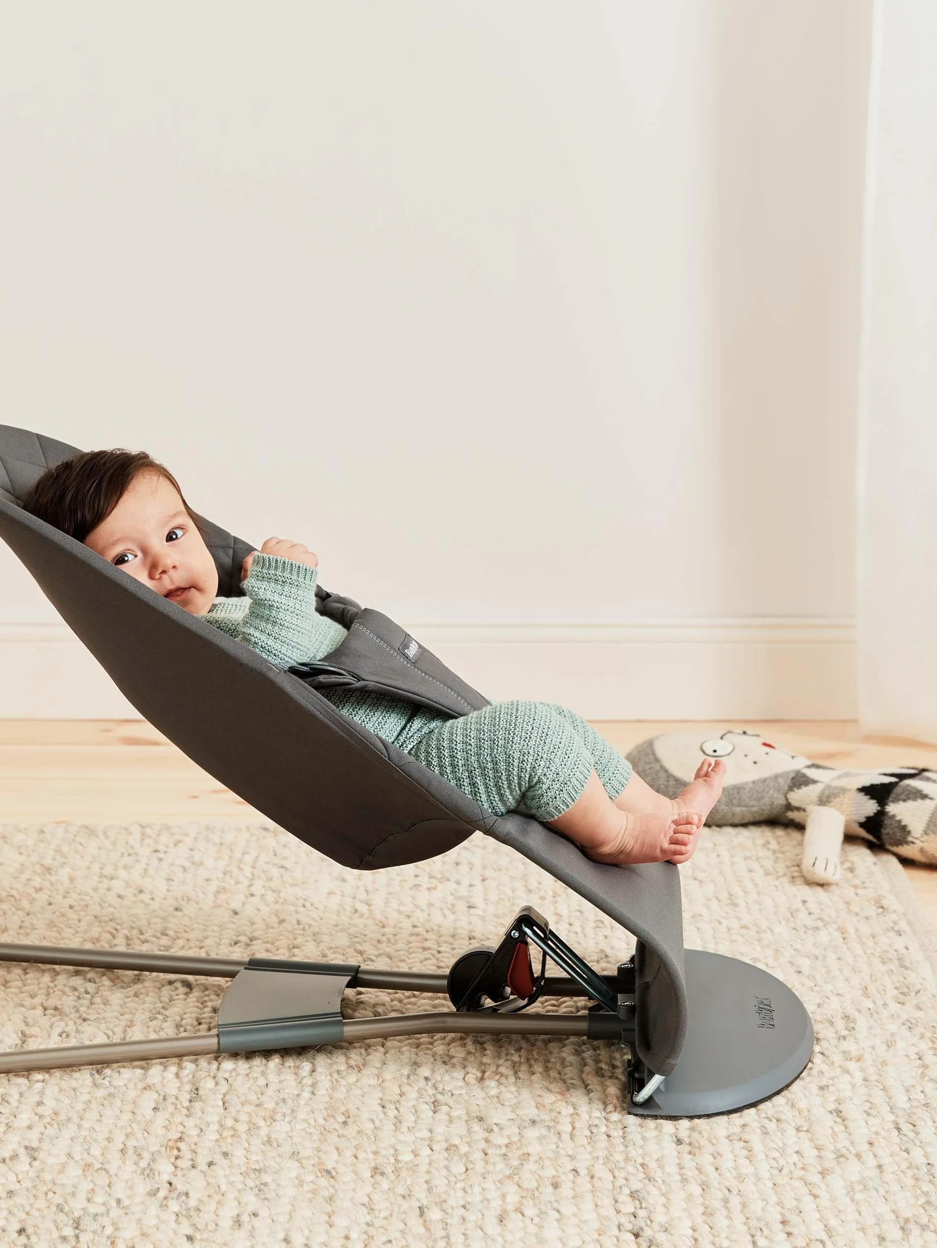 BabyBjörn Hamak Bliss, Tkanina, Klasyczne pikowanie, Antracyt