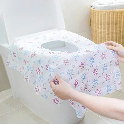 20 sztuk jednorazowych pokrowców na deskę sedesową, XL pokrowce na siedzenie treningowe, antypoślizgowe, wodoodporne nakładki na toaletę dla niemowląt, matek ciężarnych