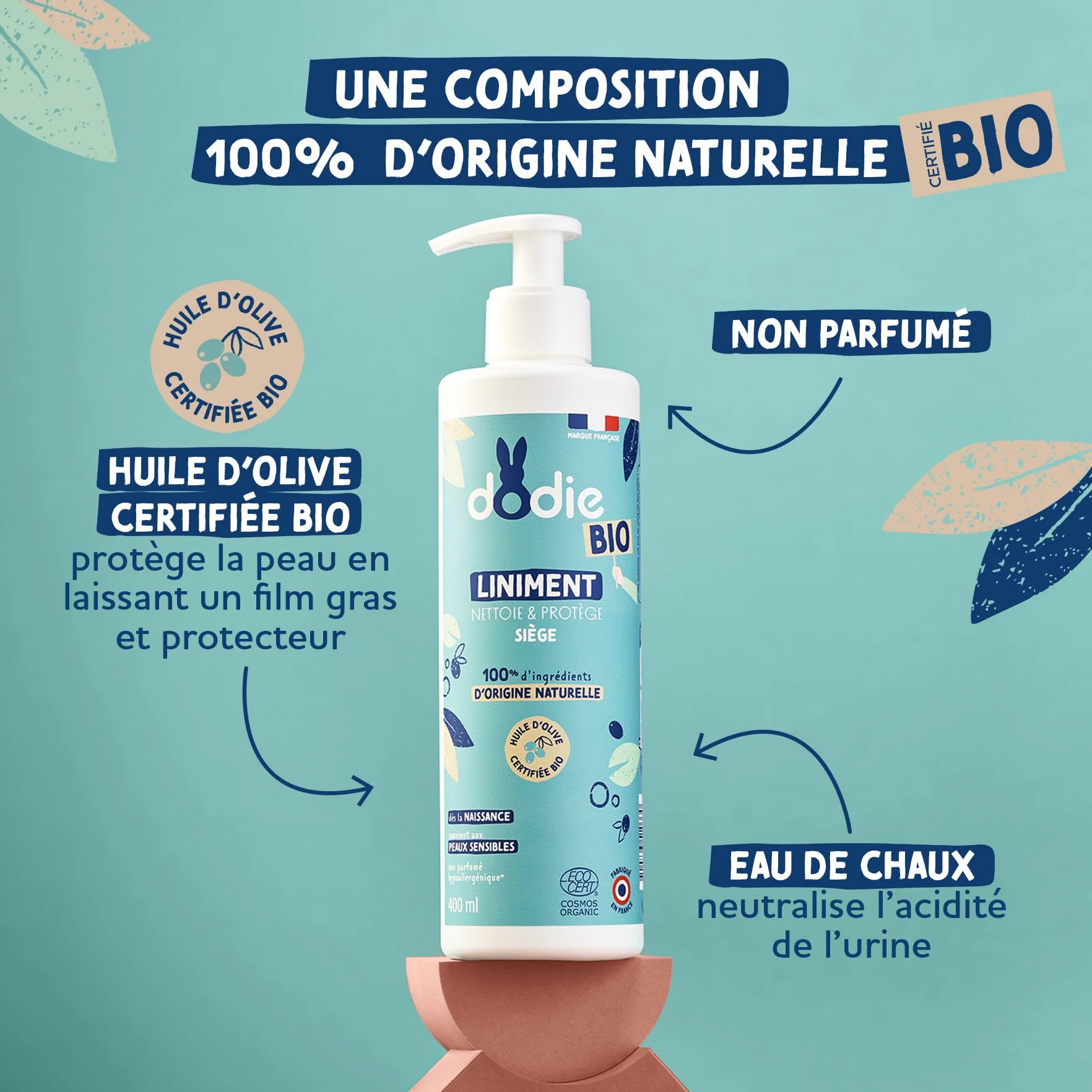 Dodie Organiczny olej wapienny Liniment - od urodzenia - 400ml