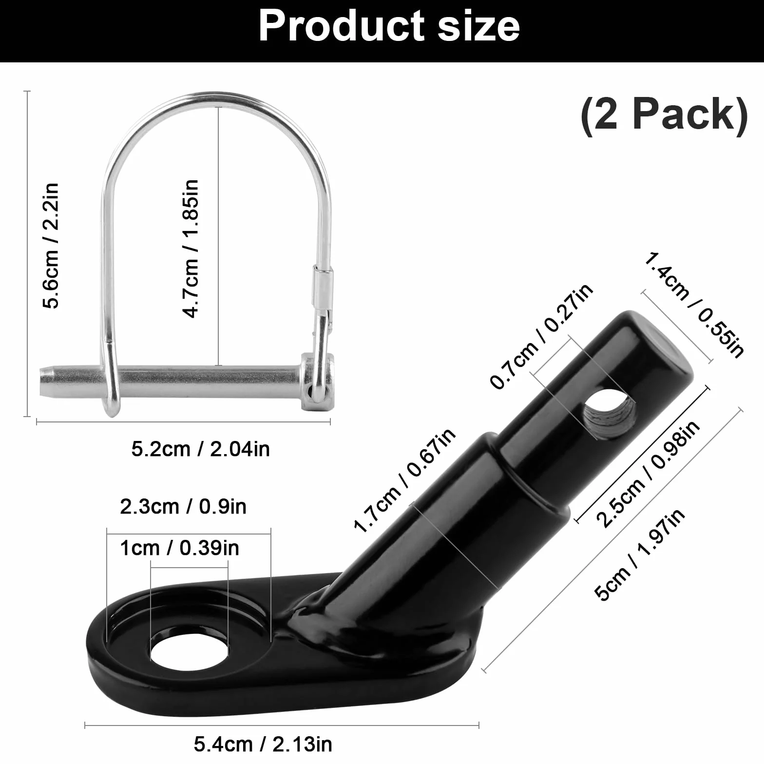 Przyczepa rowerowa sprzęgło hak holowniczy adapter rowerowy, mocowanie przyczepy do przyczep dziecięcych, ładunków i zwierząt domowych