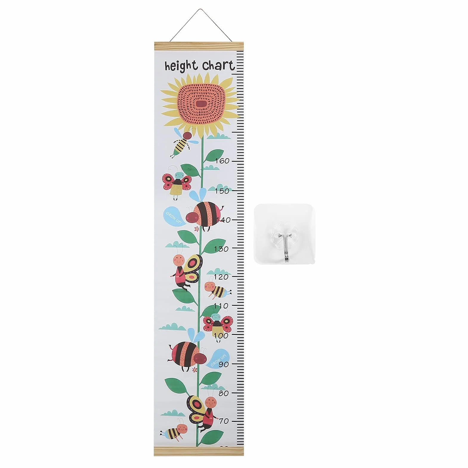 Generic Drewniana Wisząca Linijka do Pomiaru Wzrostu, Miarka Wzrostu Dzieci, łatwa w Montażu do Dekoracji Pokoju Dziecięcego, Pokoi Dziecięcych i Wnętrz Domowych (#13)