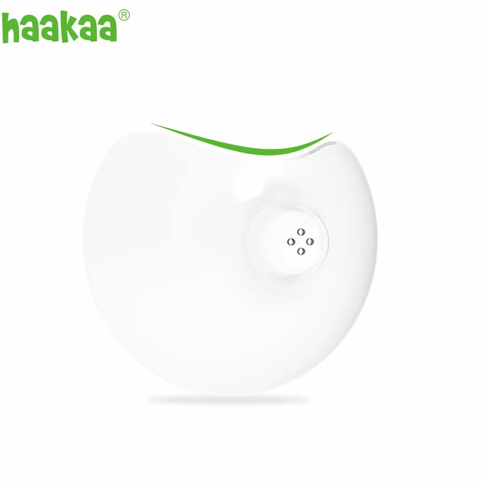 Haakaa Nippleshield silikonowa ochrona sutków do karmienia piersią, z torbą do noszenia, bardzo cienka, super miękka, 18 mm, 2 sztuki