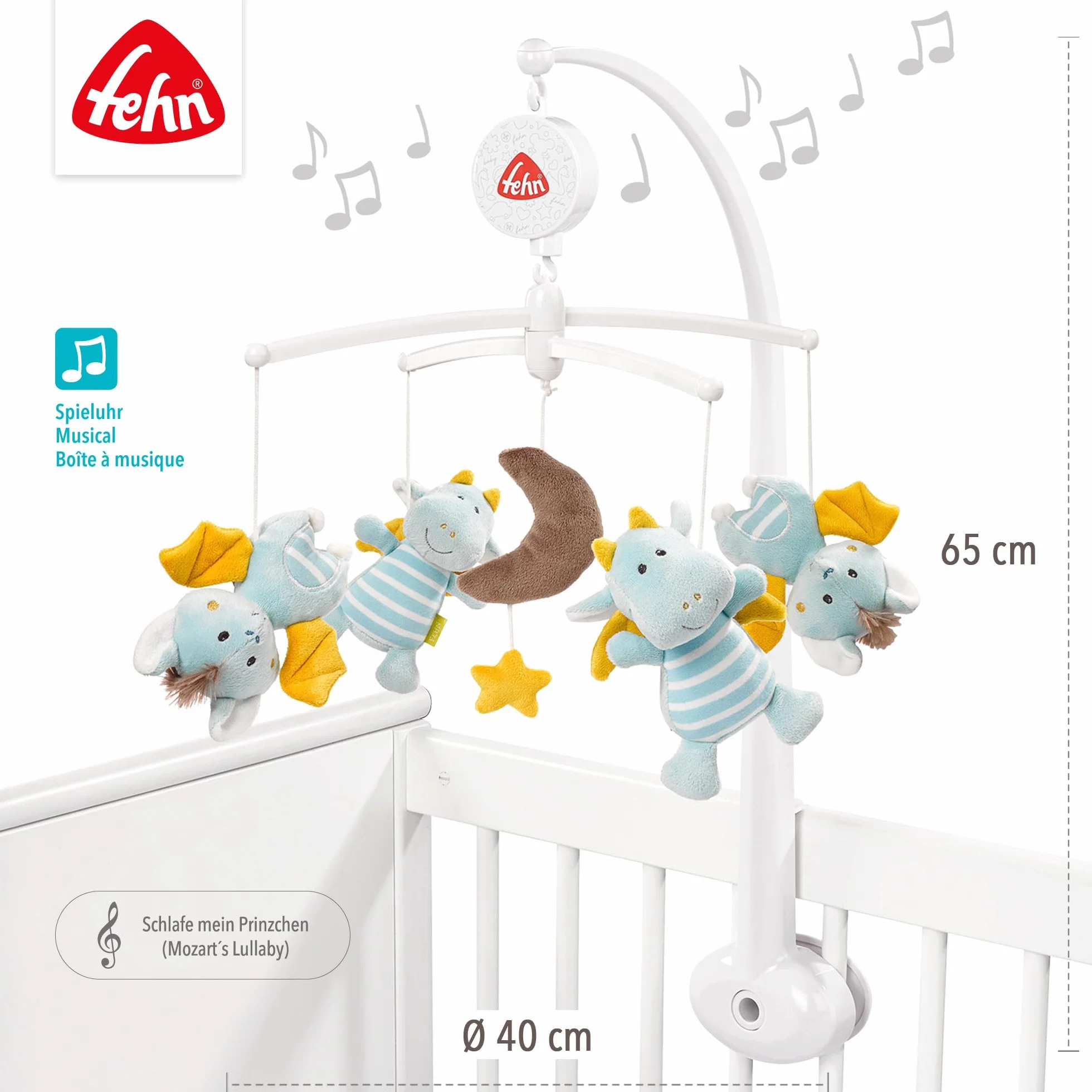 Fehn 065084 Pozytywka Mobilna, Wielokolorowy, ø 40 cm