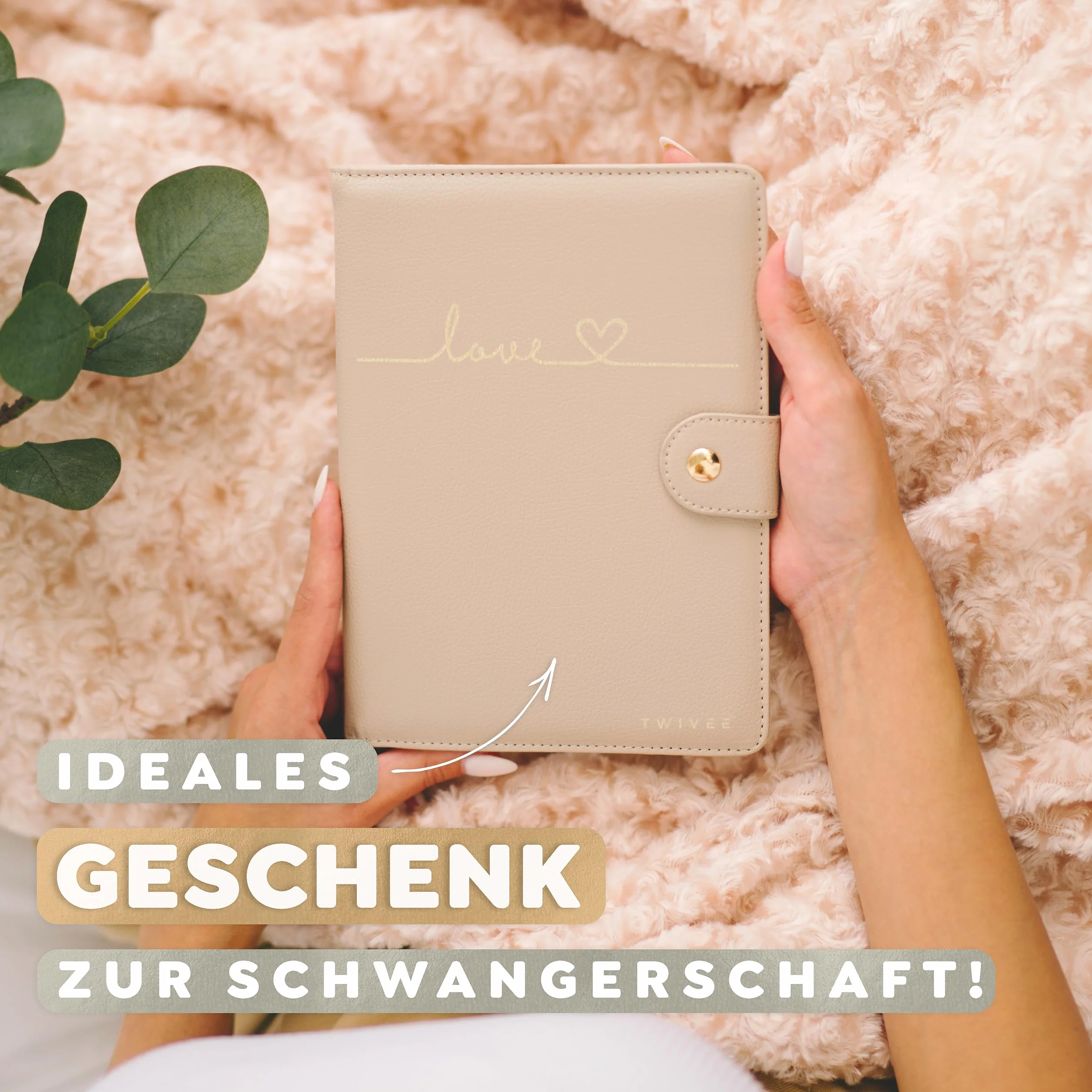 Etui na kartę ciąży Love organizer z zapięciem magnetycznym niemiecki paszport ciąży paszport matki notes 8 przegródek