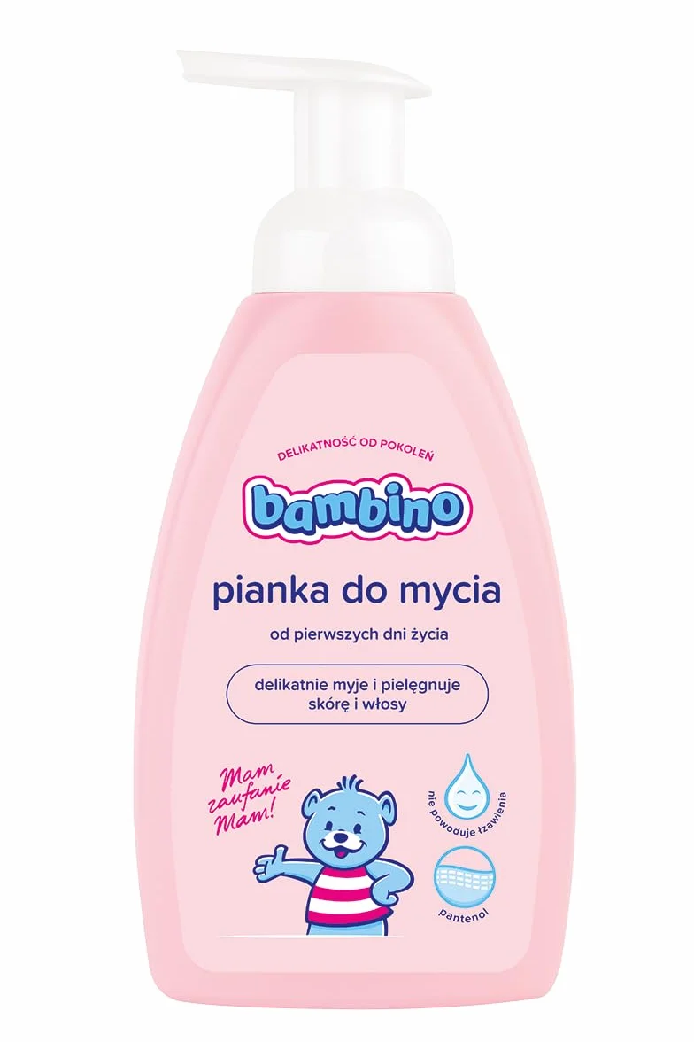 Bambino Pianka do mycia 2w1 dla niemowląt i dzieci 500 ml – delikatna pielęgnacja ciała i włosów od 1. dnia życia