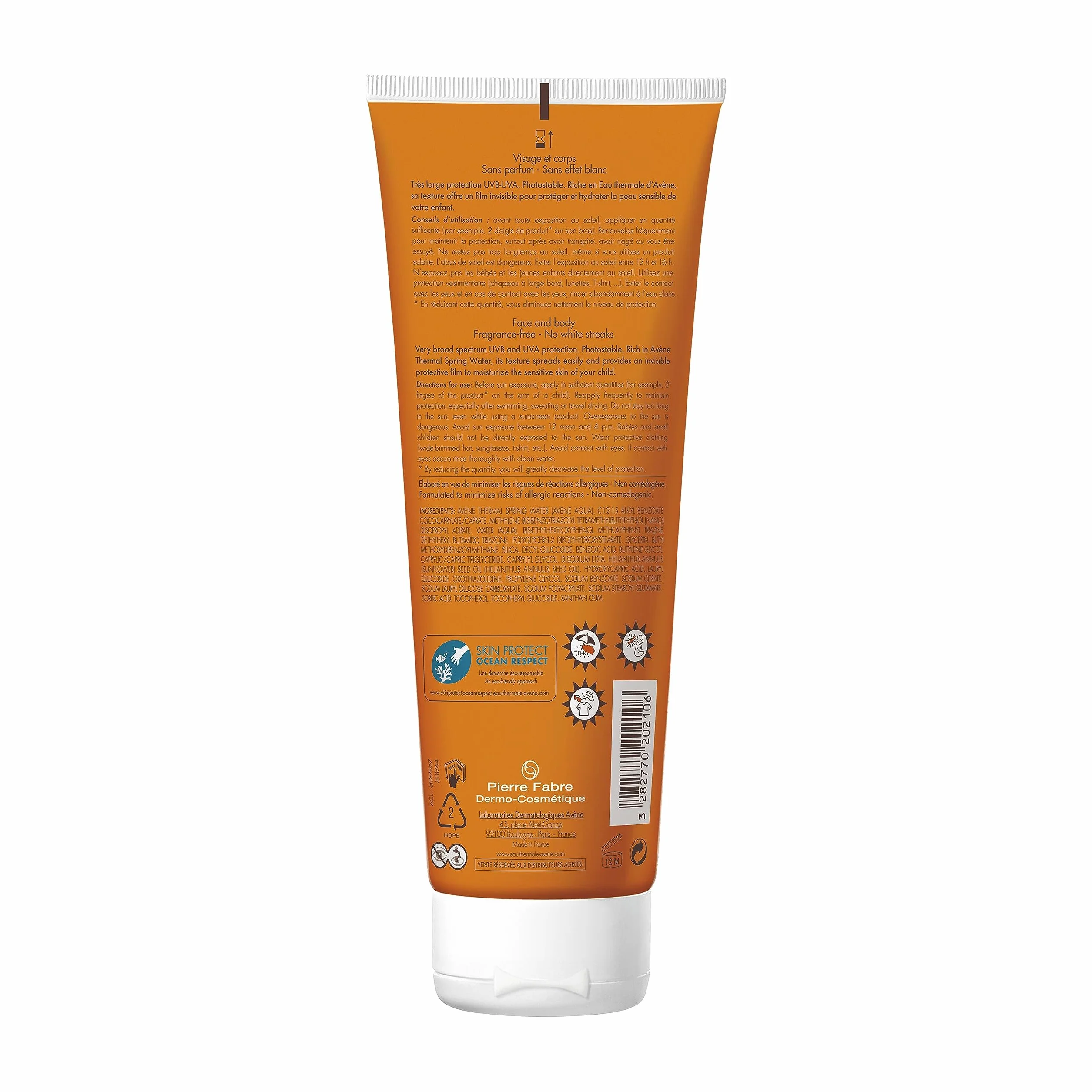 Avene Latte dla dzieci Spf50+ wodoodporny - 250 ml