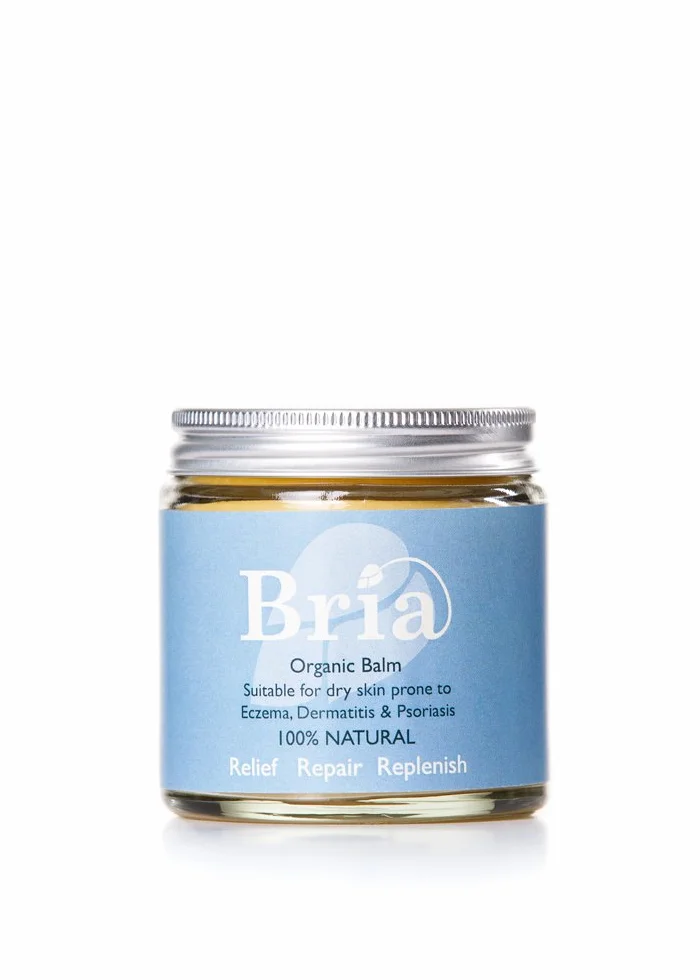 Bria 100% naturalny organiczny kojący balsam do skóry skłonnej do egzemy i suchej, odpowiedni dla dorosłych, dzieci i niemowląt, bez zapachu, 120 ml