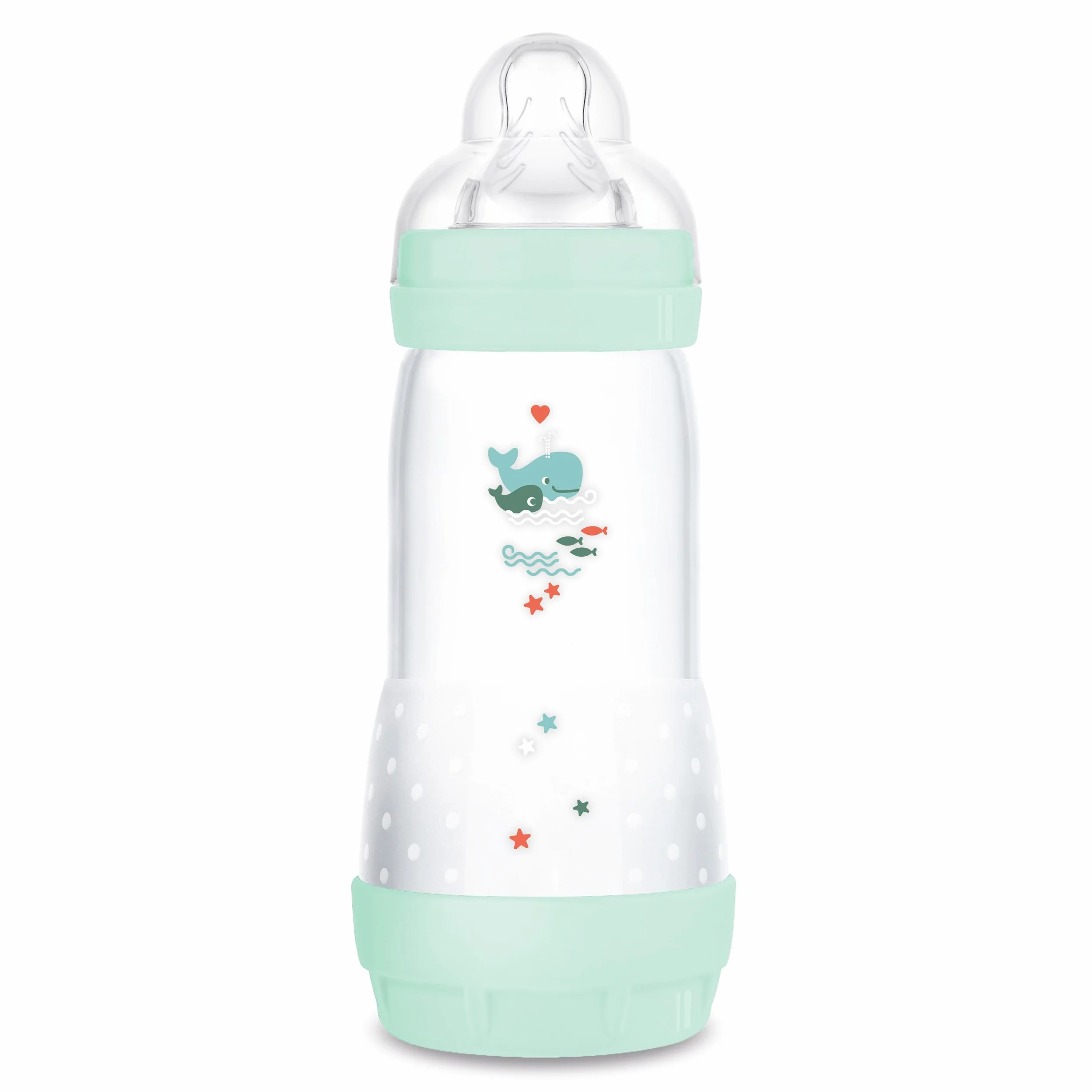 MAM Easy Start Anti-Colic butelka dla niemowląt (320 ml), wyjątkowo dobrze akceptowana butelka na mleko, butelka na napoje dla niemowląt z zaworem dolnym przeciwko kolce i ssaniu, rozmiar 2, 4+