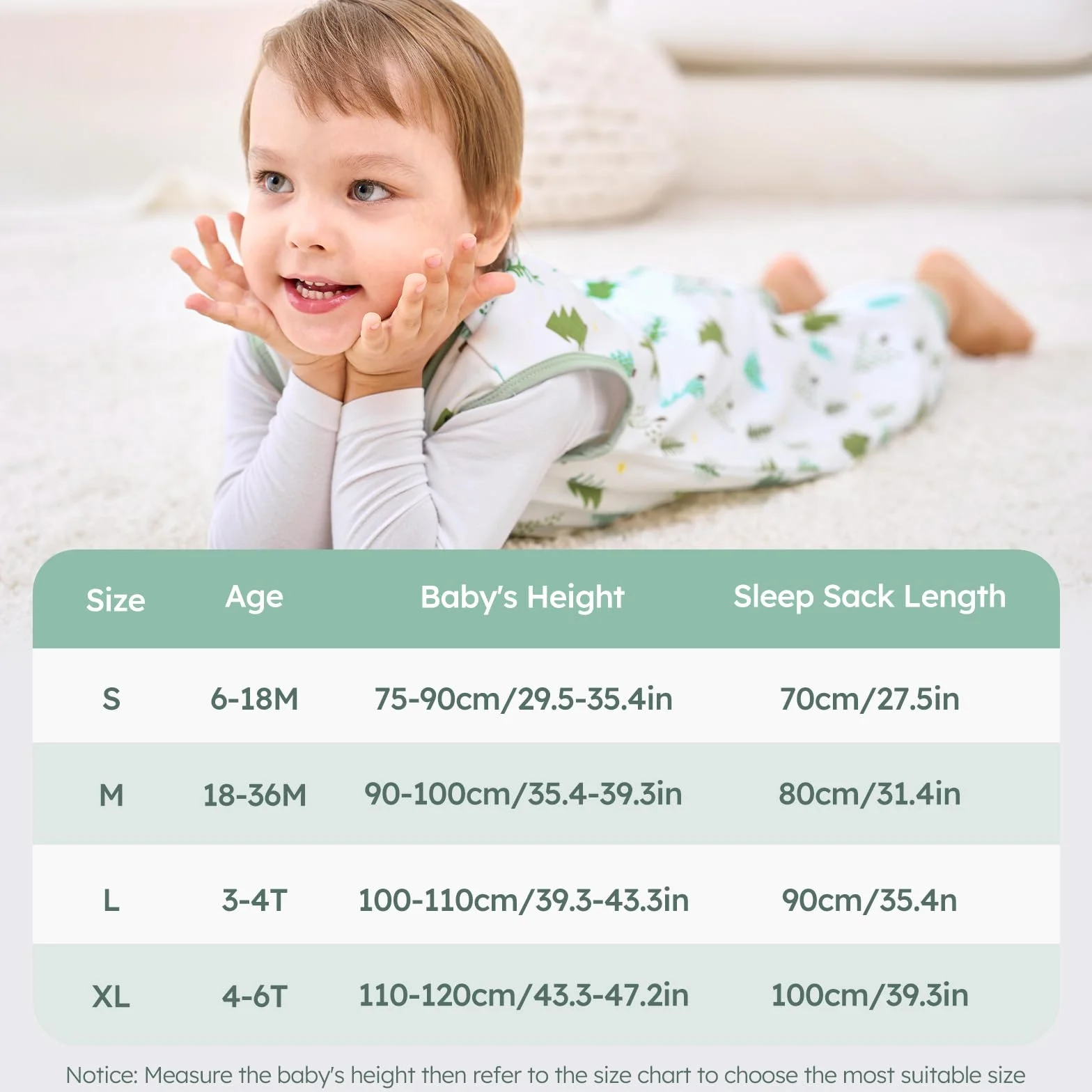 Śpiwór niemowlęcy z nogawkami 1,0 Tog bawełniany 100 cm 2 sztuki