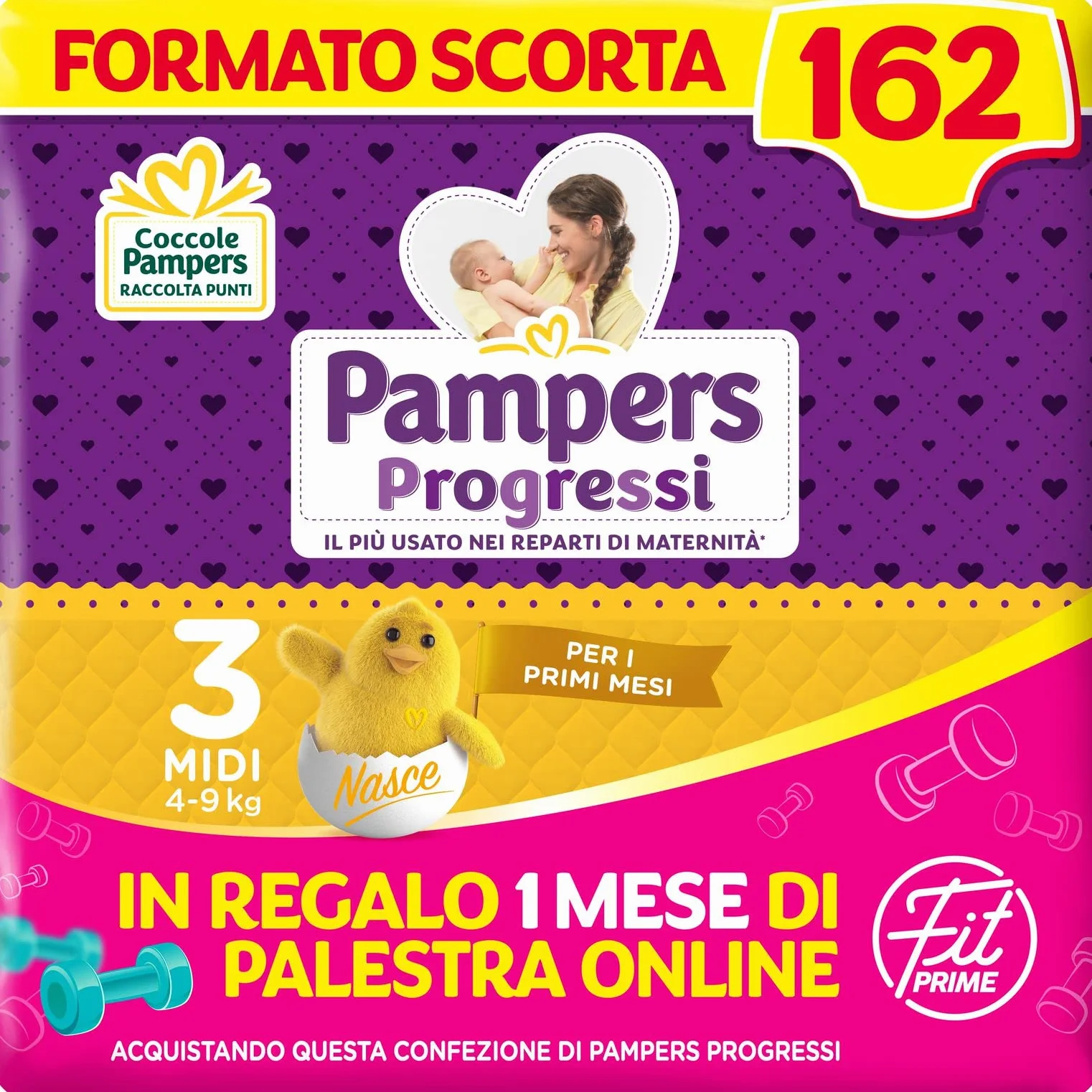 Pampers Pieluszki, Rozmiar 3 (4-9 kg)