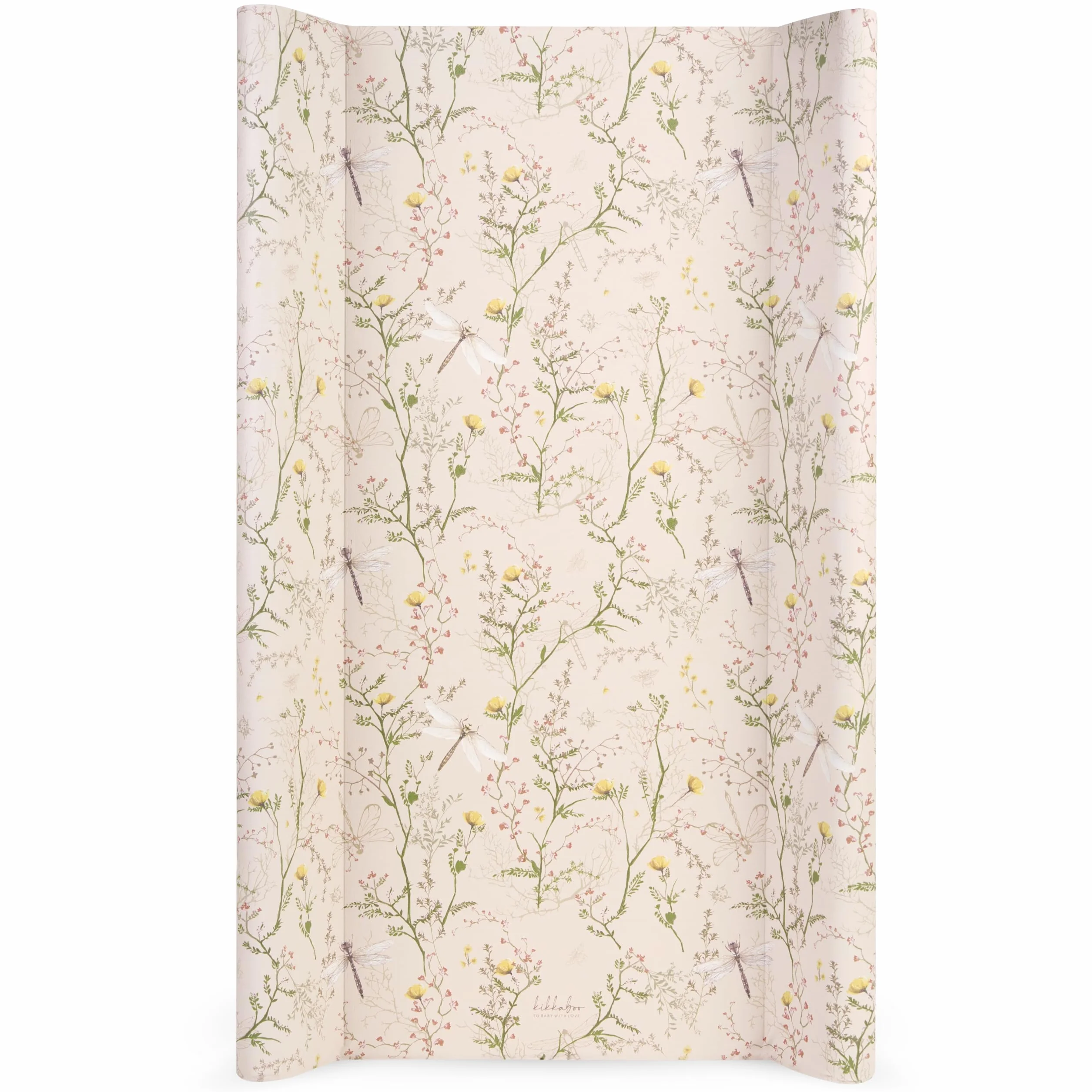 KikkaBoo SECRET GARDEN Przewijak 80x50 cm, Wodoodporny i Higieniczny, Miękka Powierzchnia PVC, Wyściełany, Do Przewijaka lub Komody, Dla Niemowląt, Beżowy