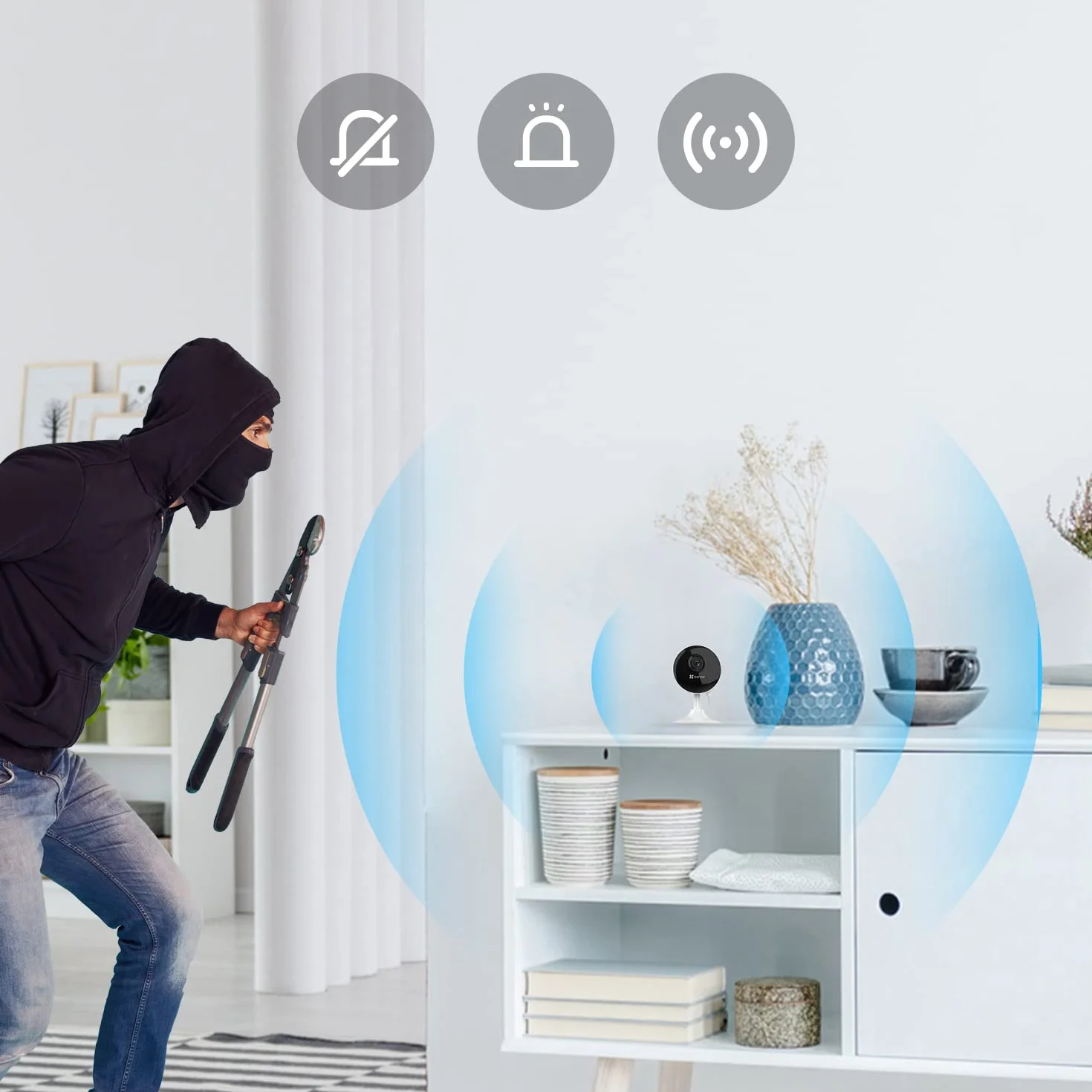 EZVIZ 1080P kamera wewnętrzna C1C, 2 sztuki