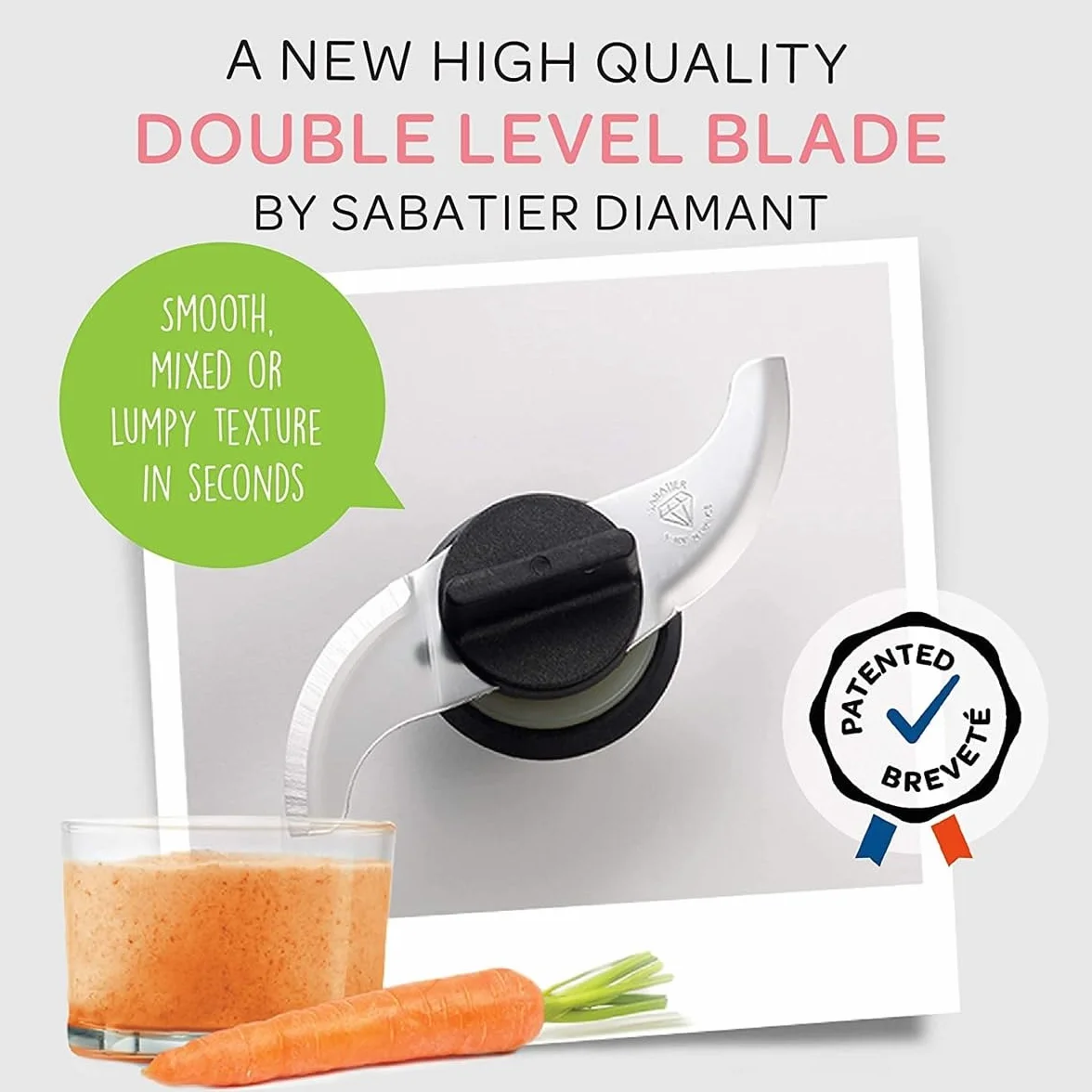 Béaba Babycook Neo Baby Food Maker 4 w 1 Szklana miska Stal nierdzewna