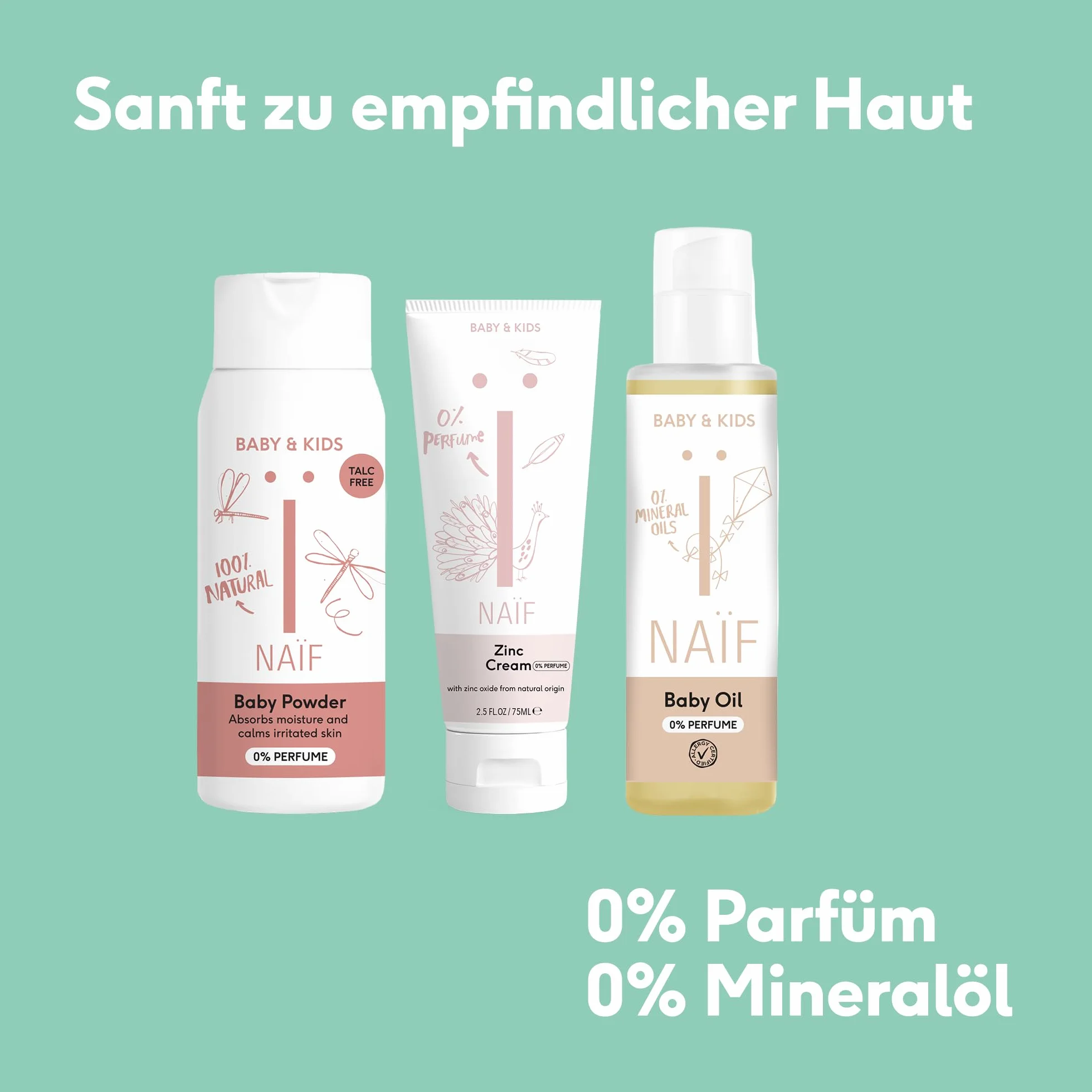 Naïf Krem na pieluchy 75 ml dla niemowląt naturalne składniki