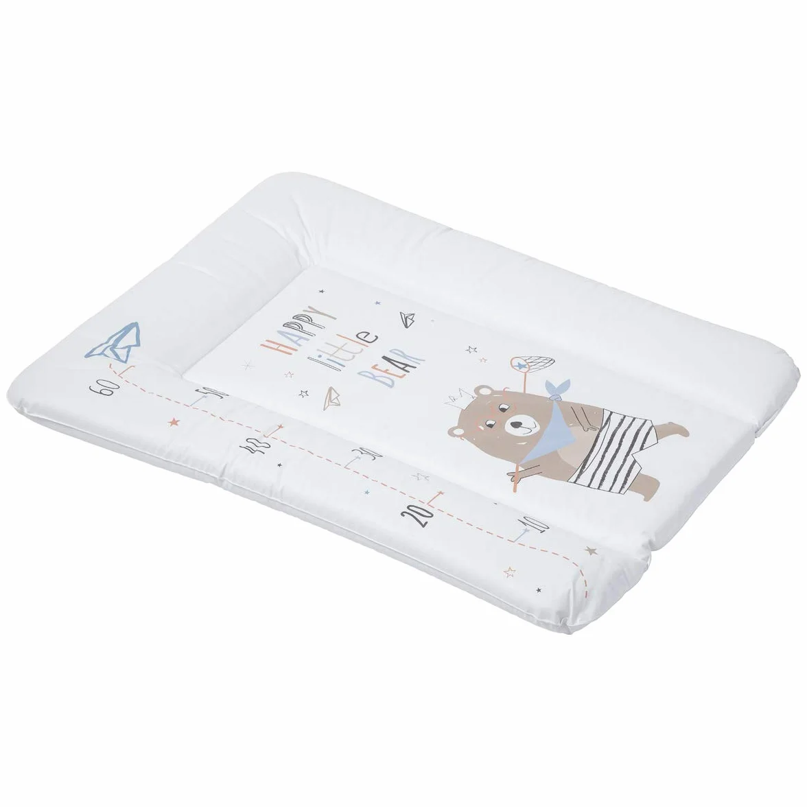 Babycalin Podstawowa mata do przewijania, 50 cm x 70 cm, szczęśliwy mały miś Toise