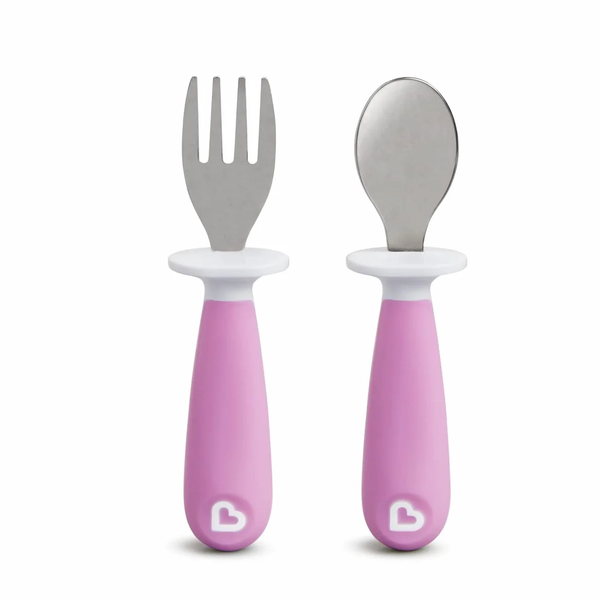 Munchkin Raise Toddler Fork And Spoon Set - (1 Fork & 1 Spoon) Assorted Colours