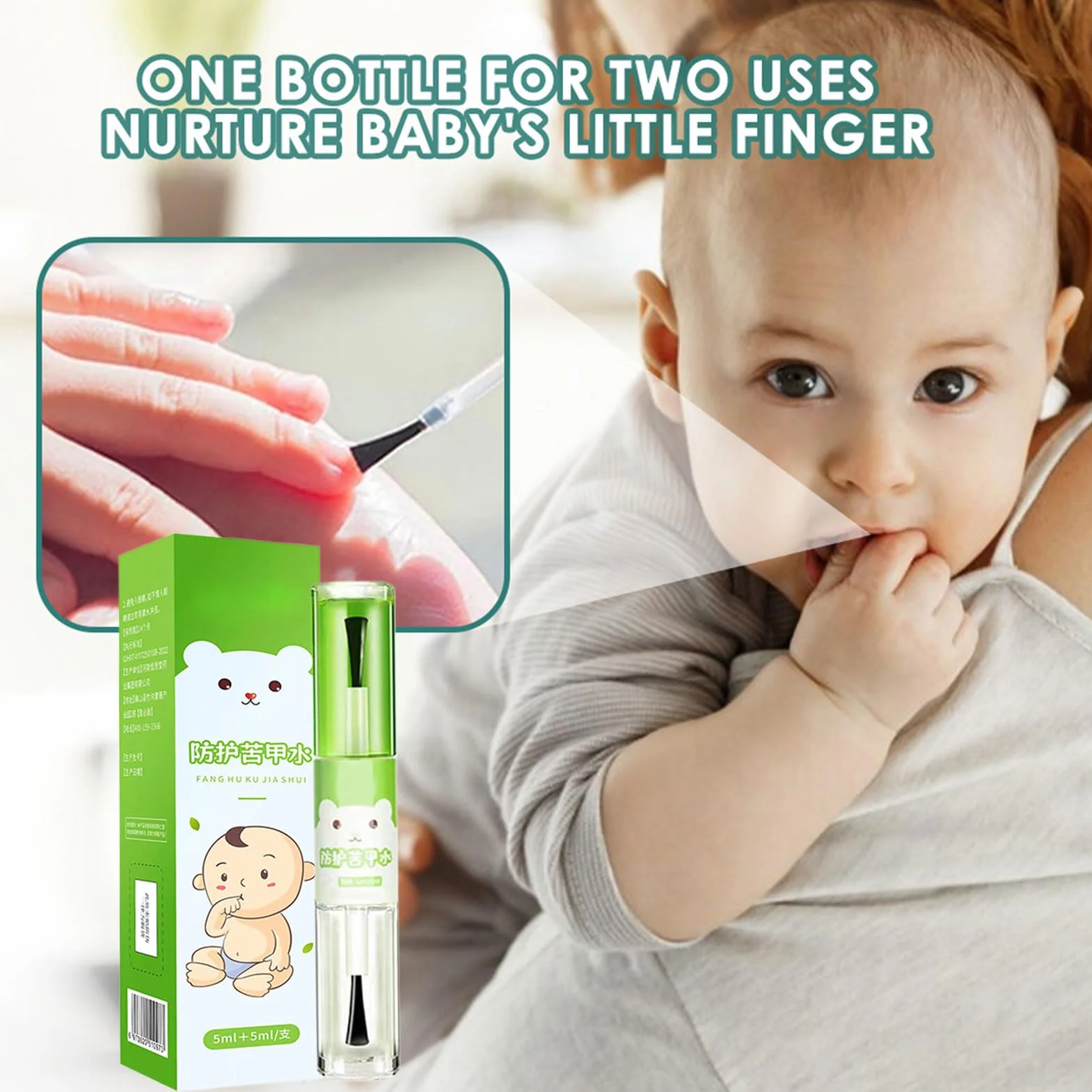 Stop Nail Biting, Long-Lasting Protective, Solution to Prevent Finger Sucking Habits in Toddler, 10ml Stop Thumb Sucking for Kids, Boys, Girls, and Children of All Ages