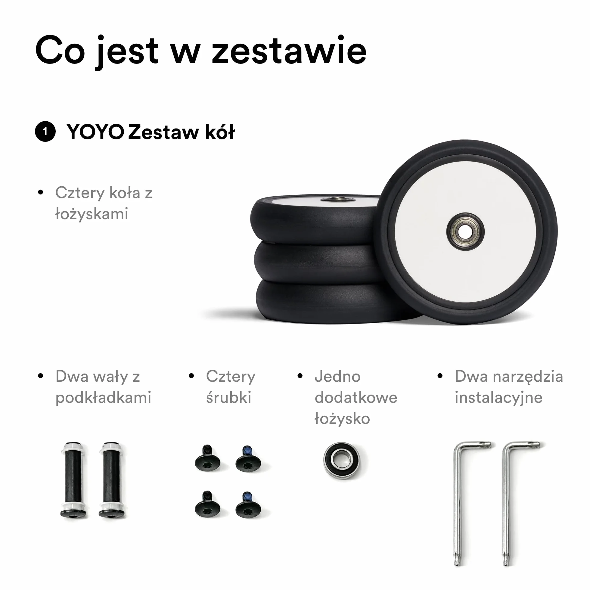 Zestaw kół Stokke YOYO - Zestaw czterech kół do wózka YOYO2