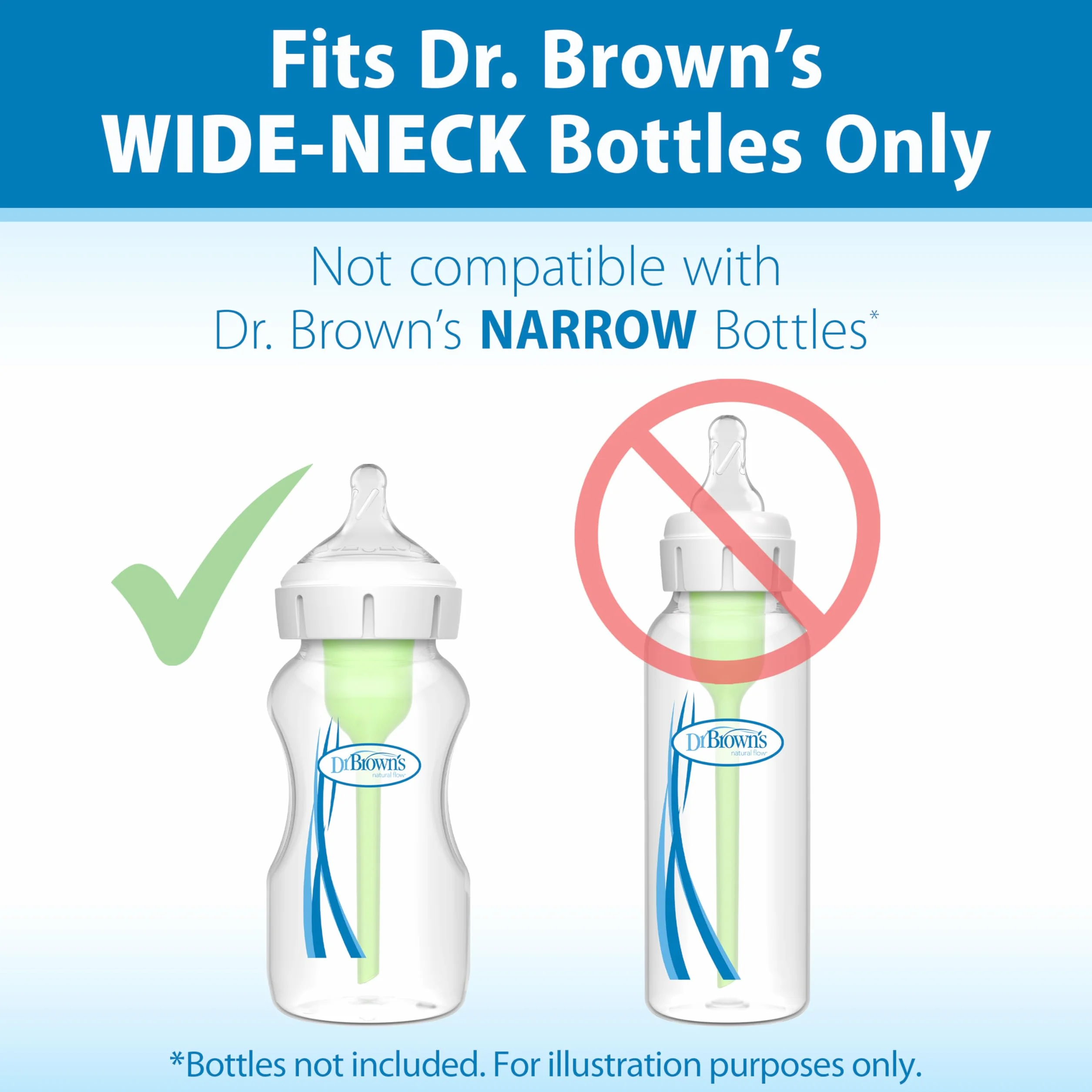 Dr. Brown's Options+ Capezzolo a collo largo livello 2 3 mesi+ 6 conteggio