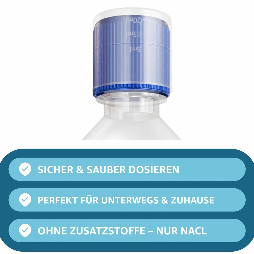 Sól fizjologiczna NaCl 0,9% 500 ml sterylny do nosa oczu ran z dozownikiem