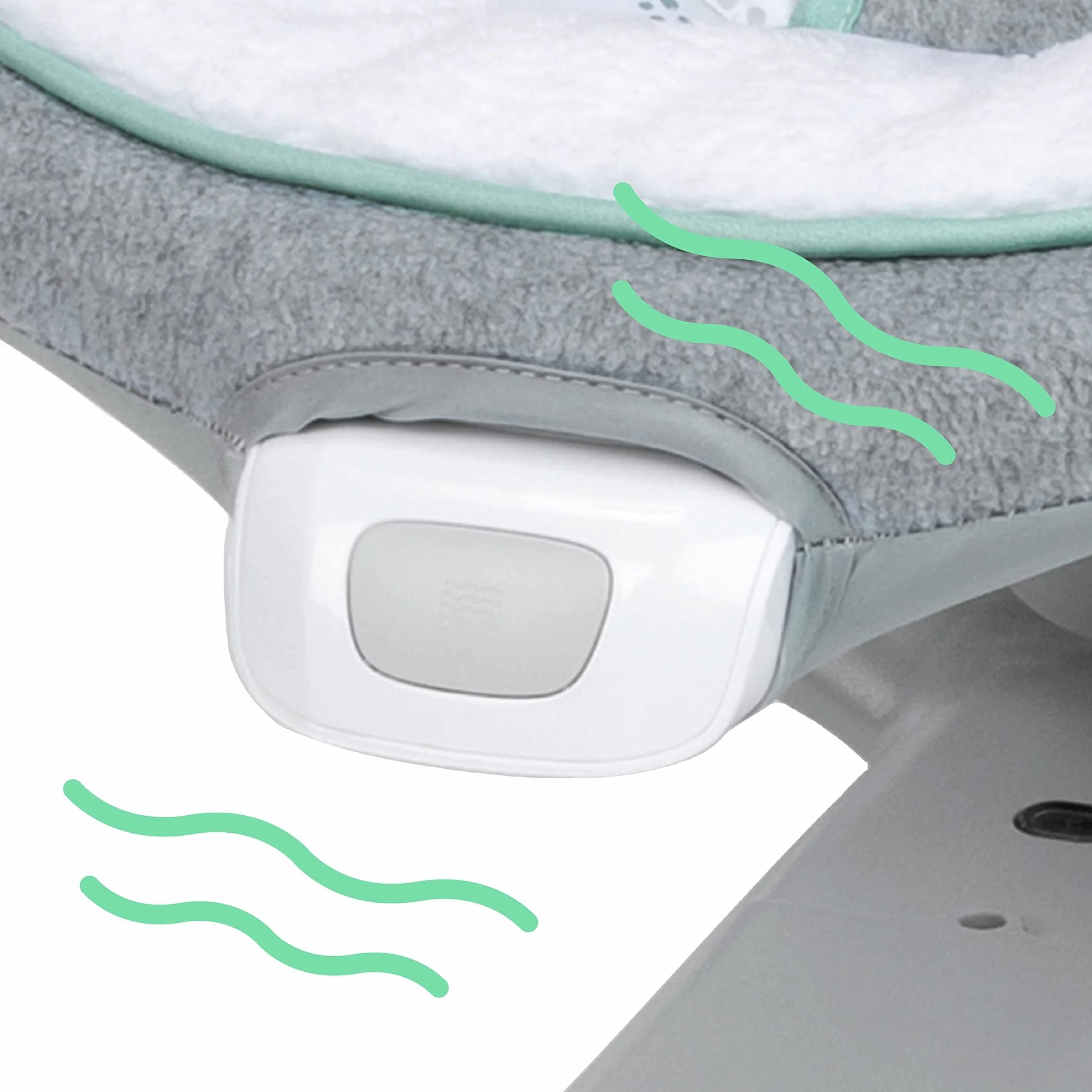 Ingenuity Huśtawka dziecięca 2 w 1 elektryczna przenośna wibracje odgłosy natury 0-9 miesięcy 9 kg